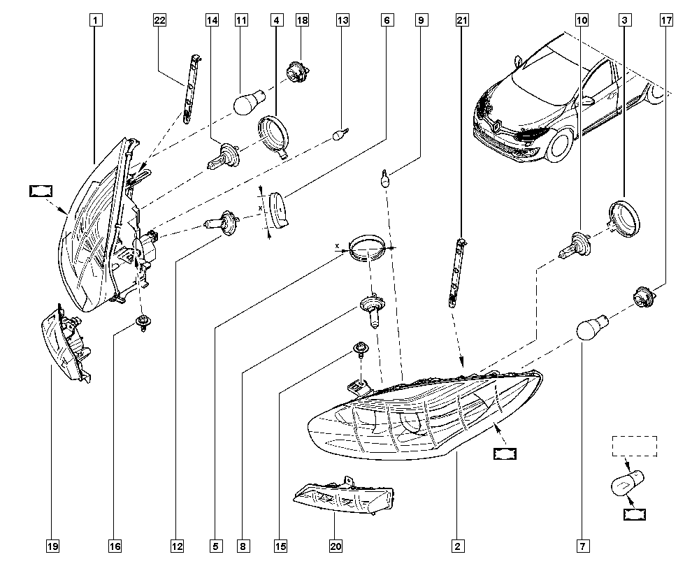 DACIA 77 01 057 737 - Лампа накаливания, противотуманная фара unicars.by