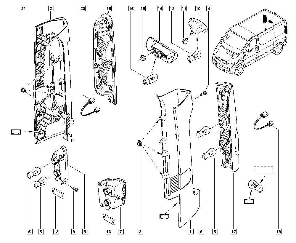 RENAULT 8200209522 - Фонарь сигнала торможения unicars.by