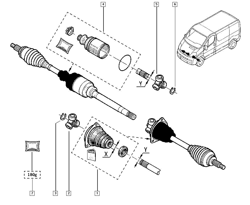 RENAULT 7701209260 - Пыльник, приводной вал unicars.by