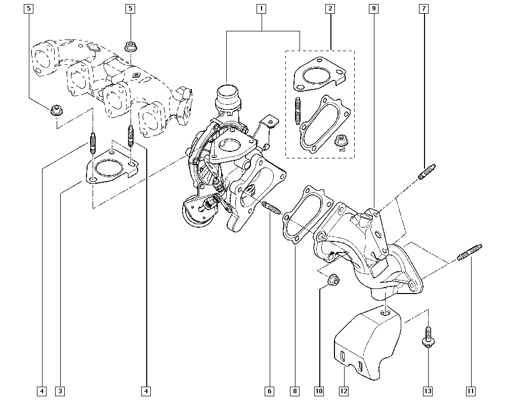 RENAULT 144109364R - Турбина, компрессор unicars.by