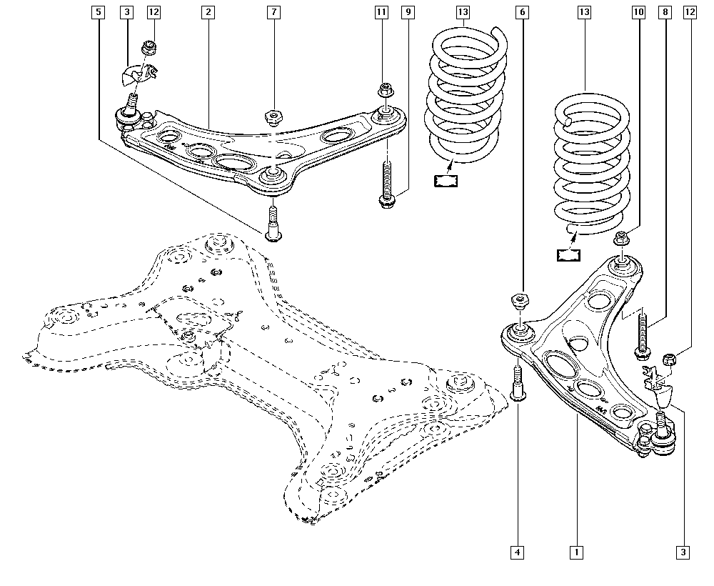 RENAULT 54 50 492 96R - Рычаг подвески колеса unicars.by