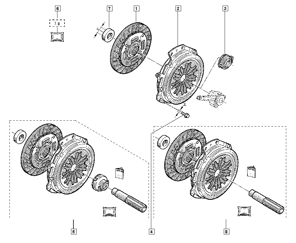 DACIA 77 01 477 018 - Комплект сцепления unicars.by