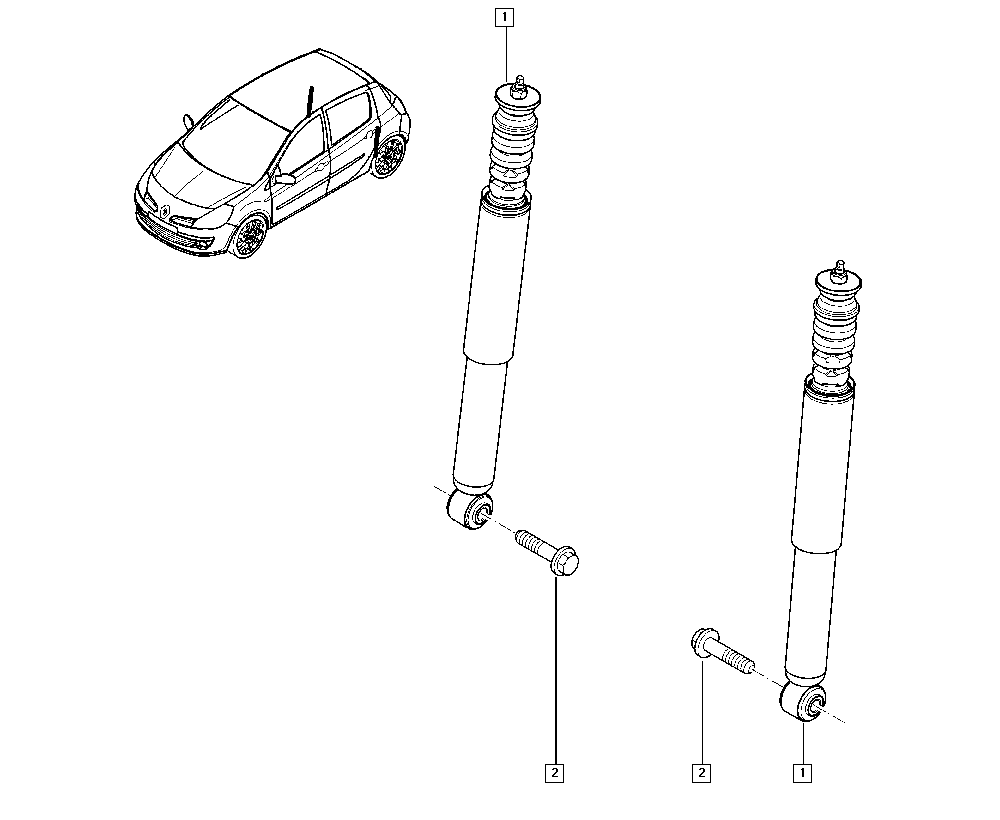 RENAULT 82 00 452 699 - Амортизатор unicars.by