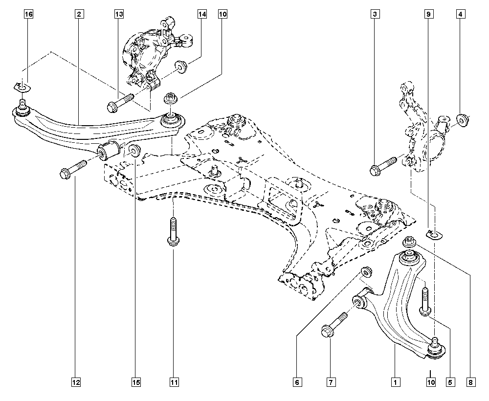 RENAULT 82 00 744 092 - Рычаг подвески колеса unicars.by