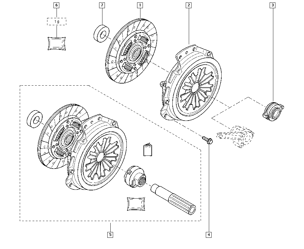 RENAULT 82 00 507 366 - Диск сцепления, фрикцион unicars.by