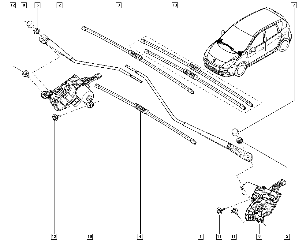 RENAULT 28 89 024 84R - Щетка стеклоочистителя unicars.by