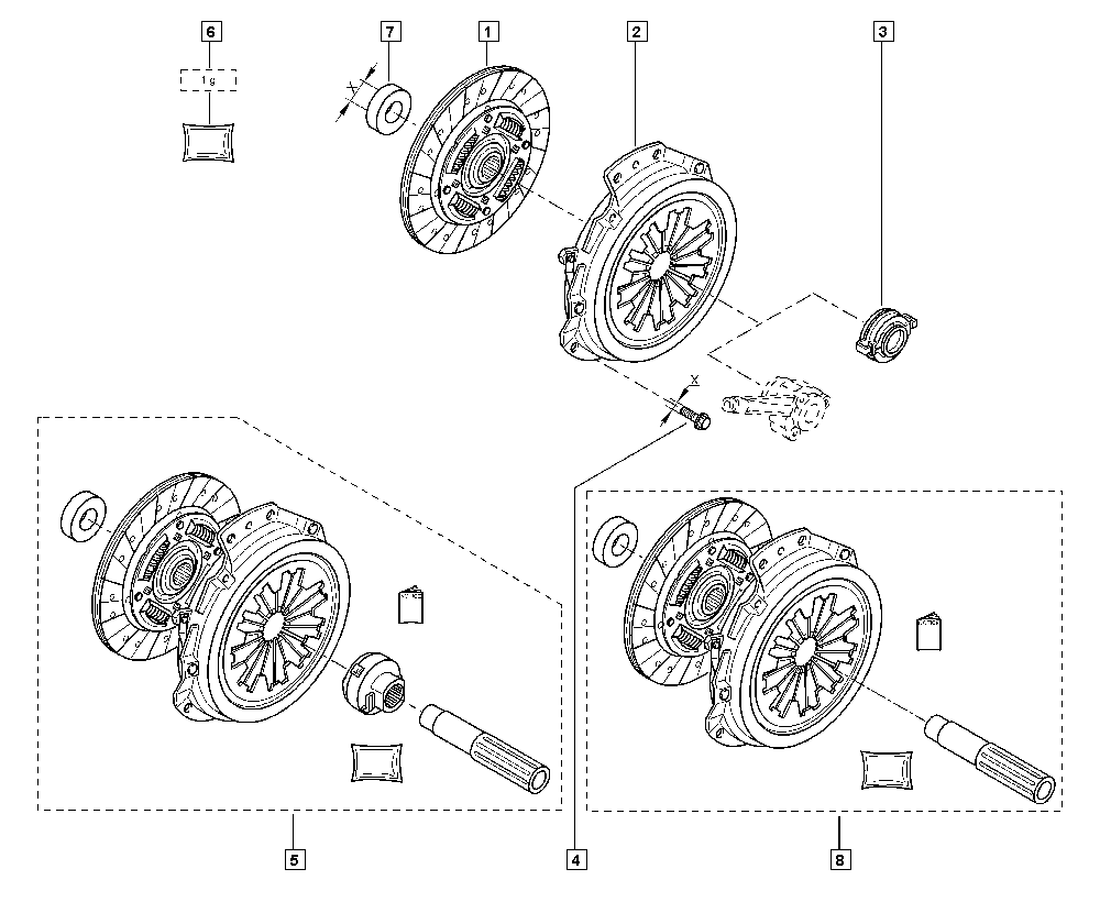 NISSAN 30205-0901R - Комплект сцепления unicars.by