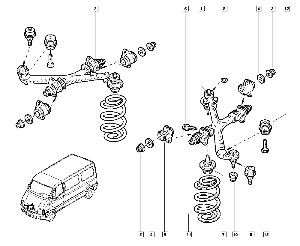 RENAULT TRUCKS 77 00 312 851 - Шаровая опора, несущий / направляющий шарнир unicars.by