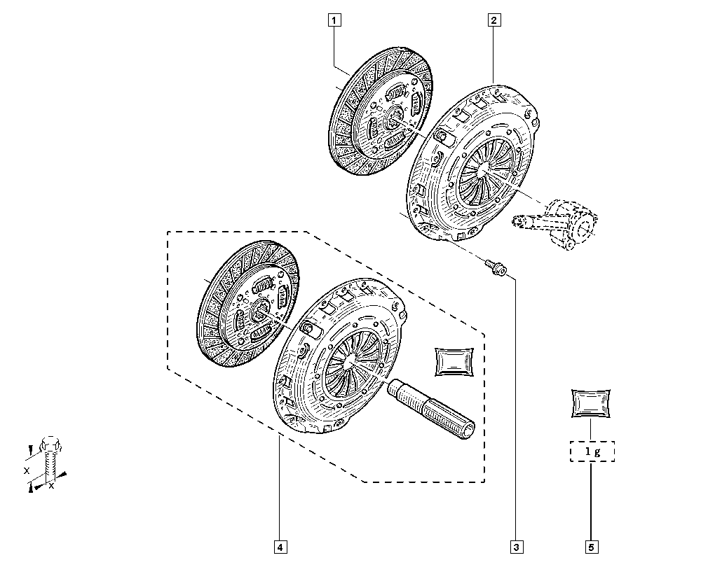 RENAULT 77 01 476 328 - Комплект сцепления unicars.by