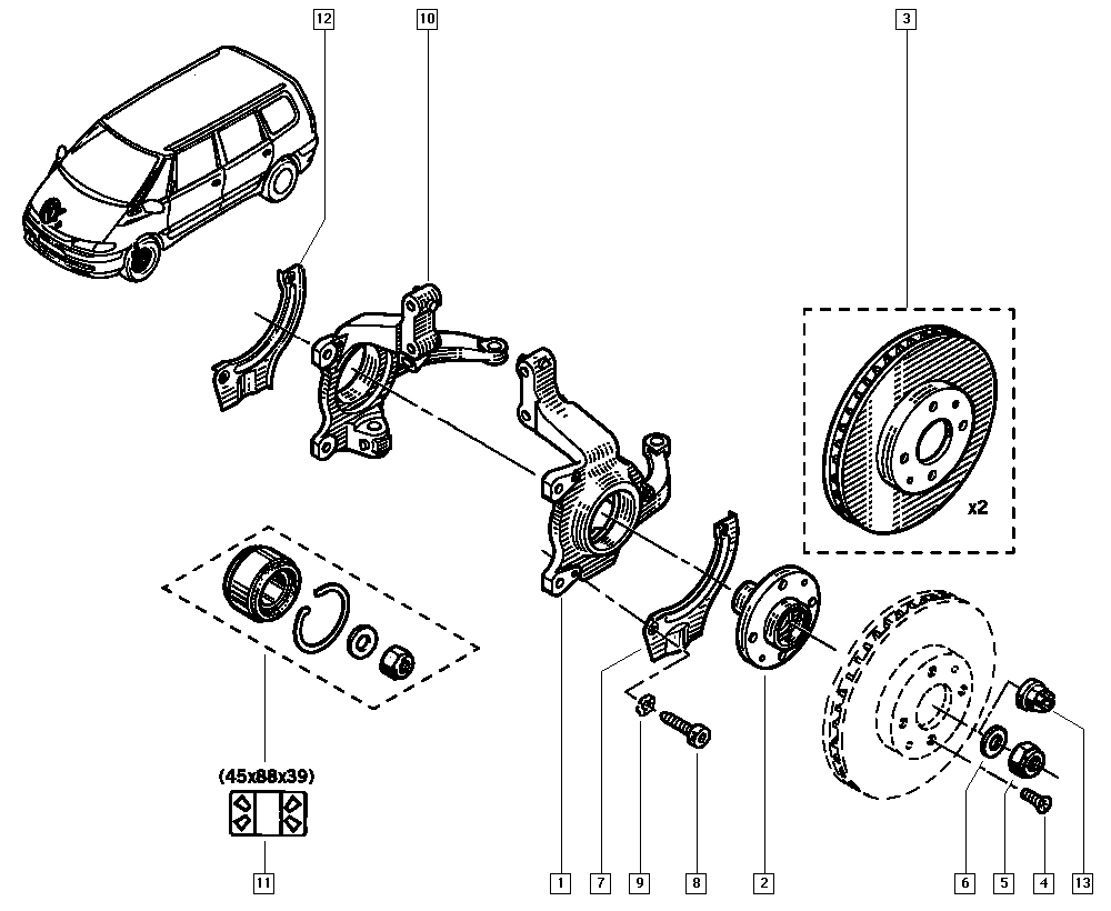 RENAULT 77.01.205.843 - Тормозной диск unicars.by