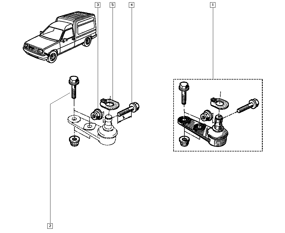 RENAULT TRUCKS 7701 468 883 - Шаровая опора, несущий / направляющий шарнир unicars.by