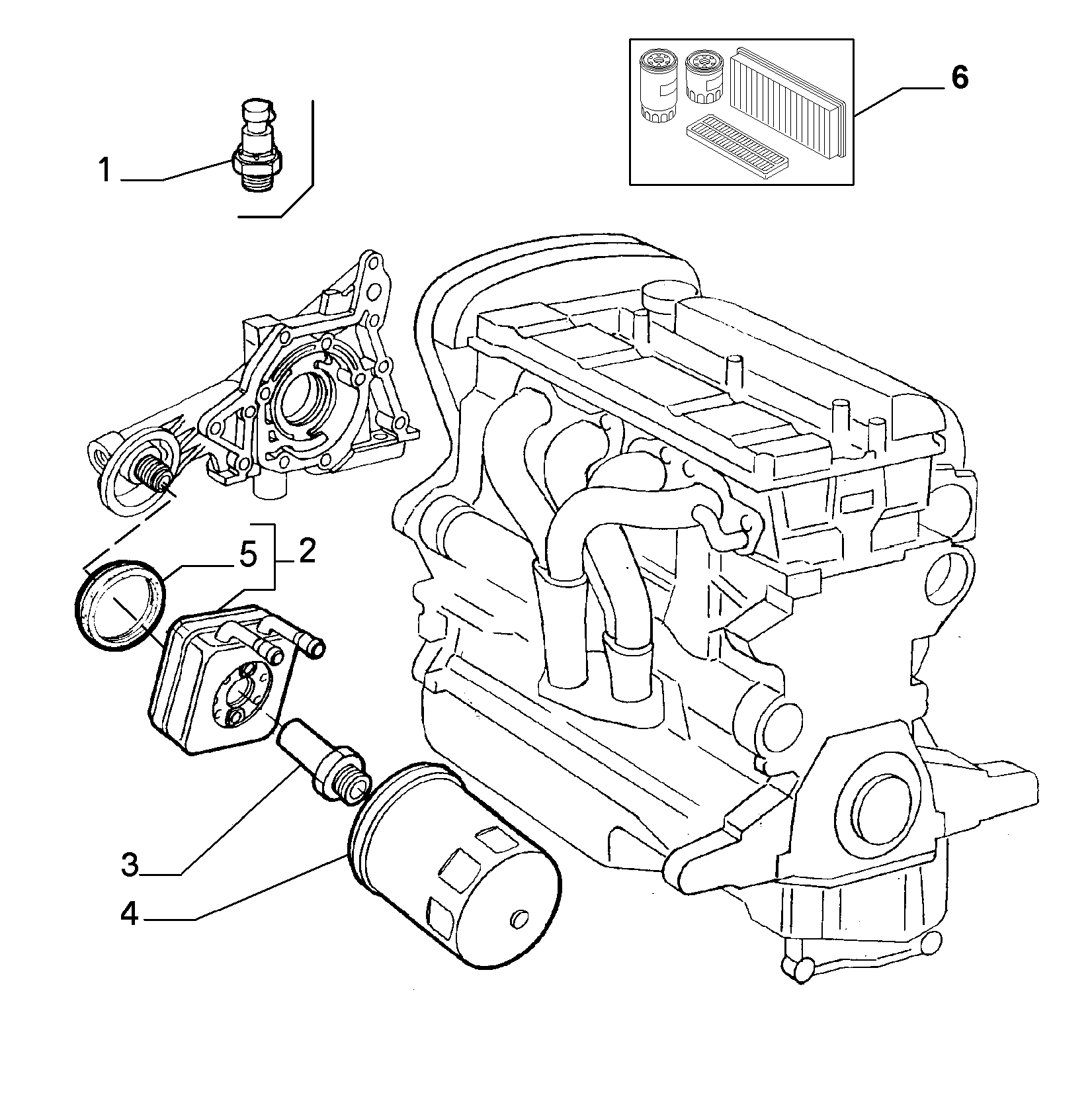 FIAT 46808398 - Масляный фильтр unicars.by