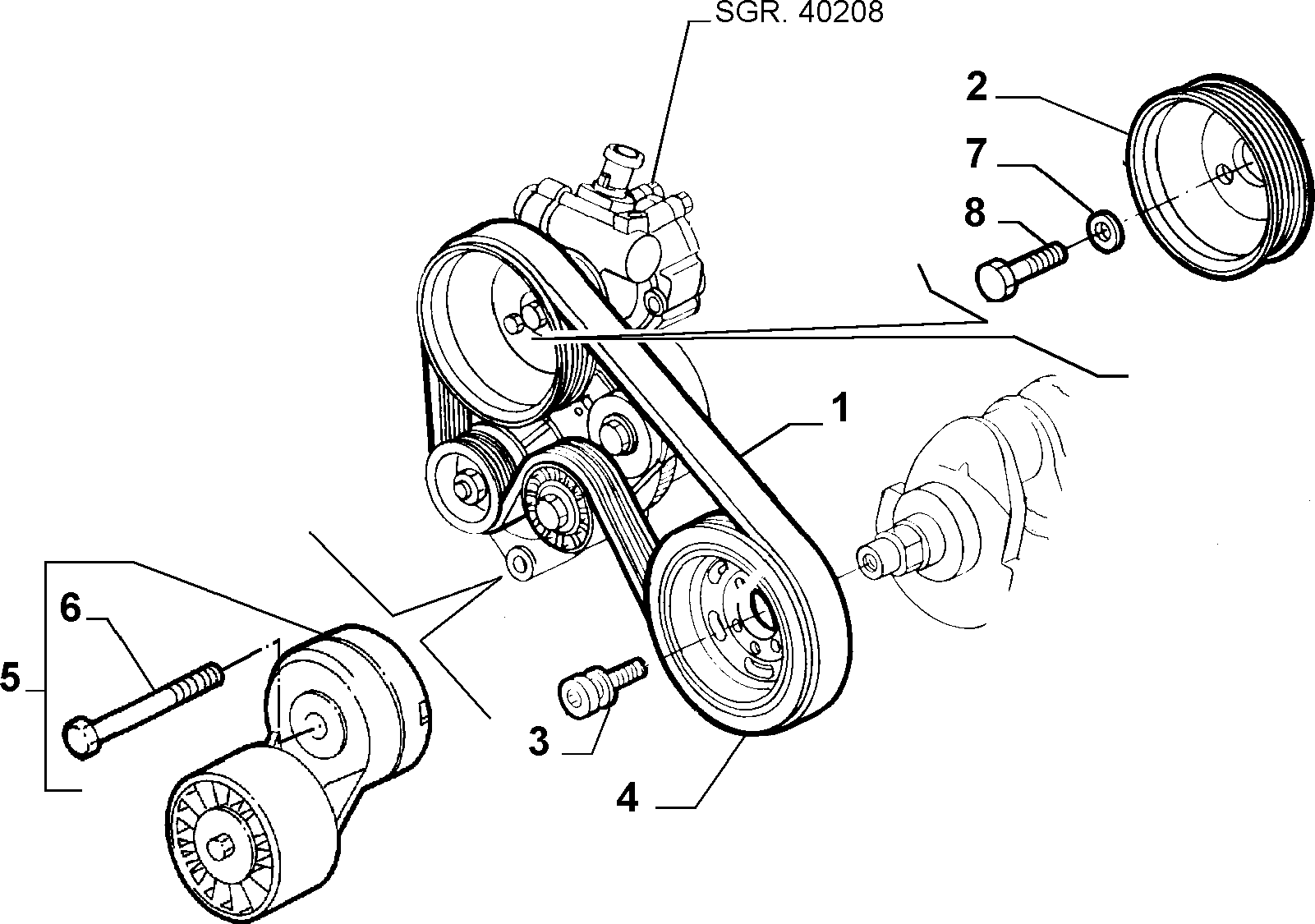 FIAT 60662969 - Поликлиновой ремень unicars.by