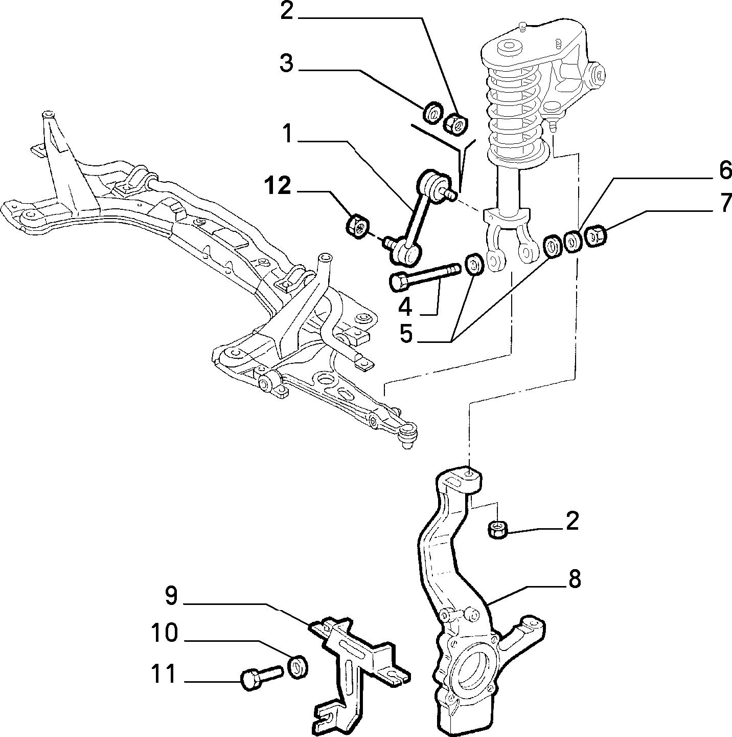 ALFA 606 250 29 - Тяга / стойка, стабилизатор unicars.by