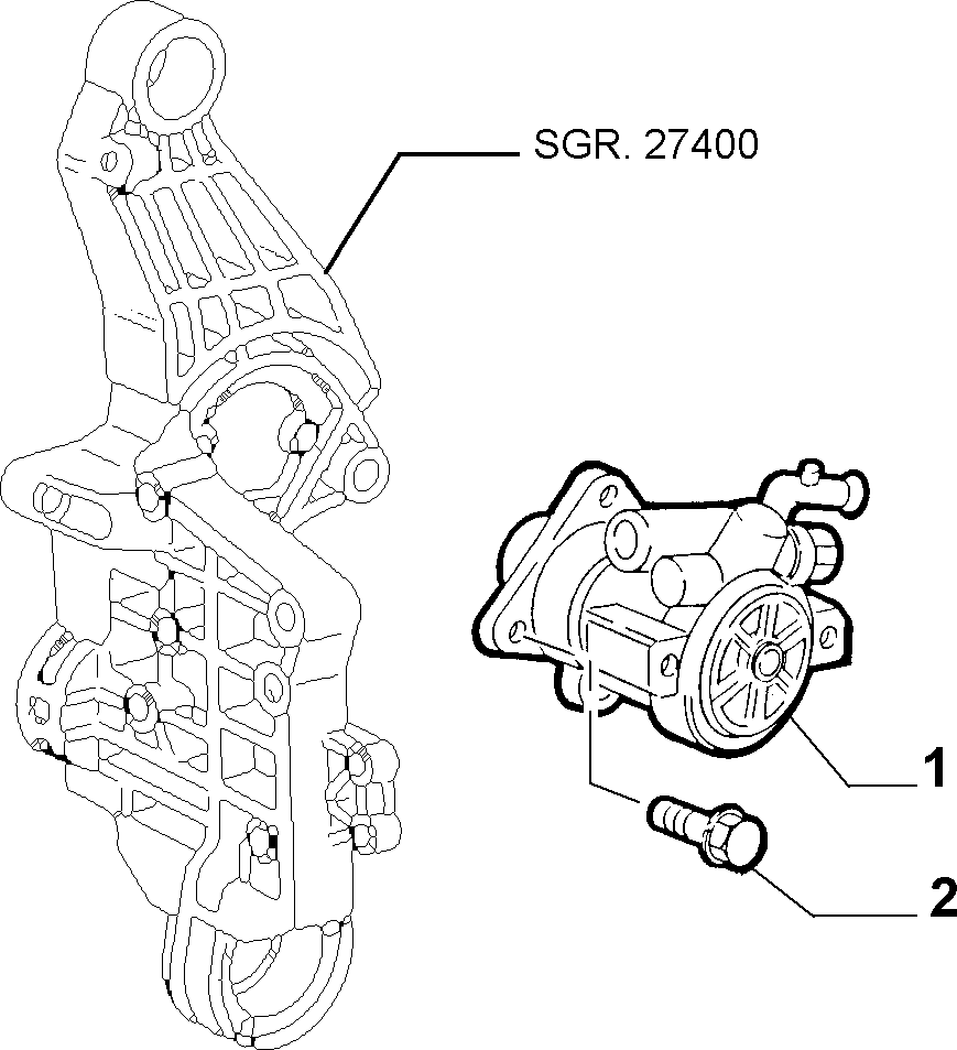 Lancia 46737907 - Гидравлический насос, рулевое управление, ГУР unicars.by