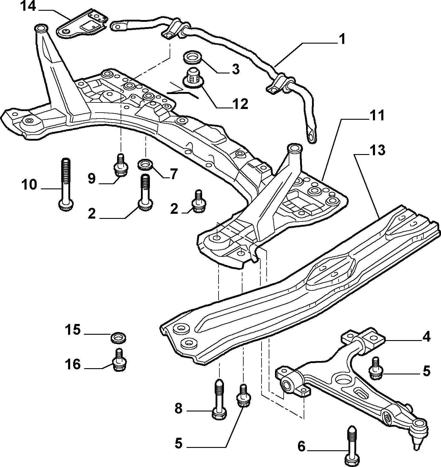 FIAT 60686892 - Рычаг подвески колеса unicars.by