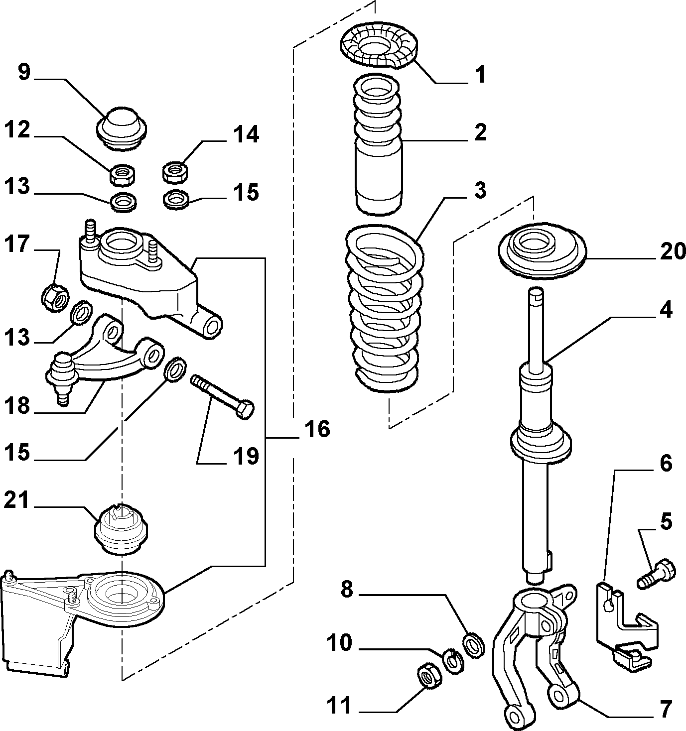 Alfarome/Fiat/Lanci 51834094 - Рычаг подвески колеса unicars.by