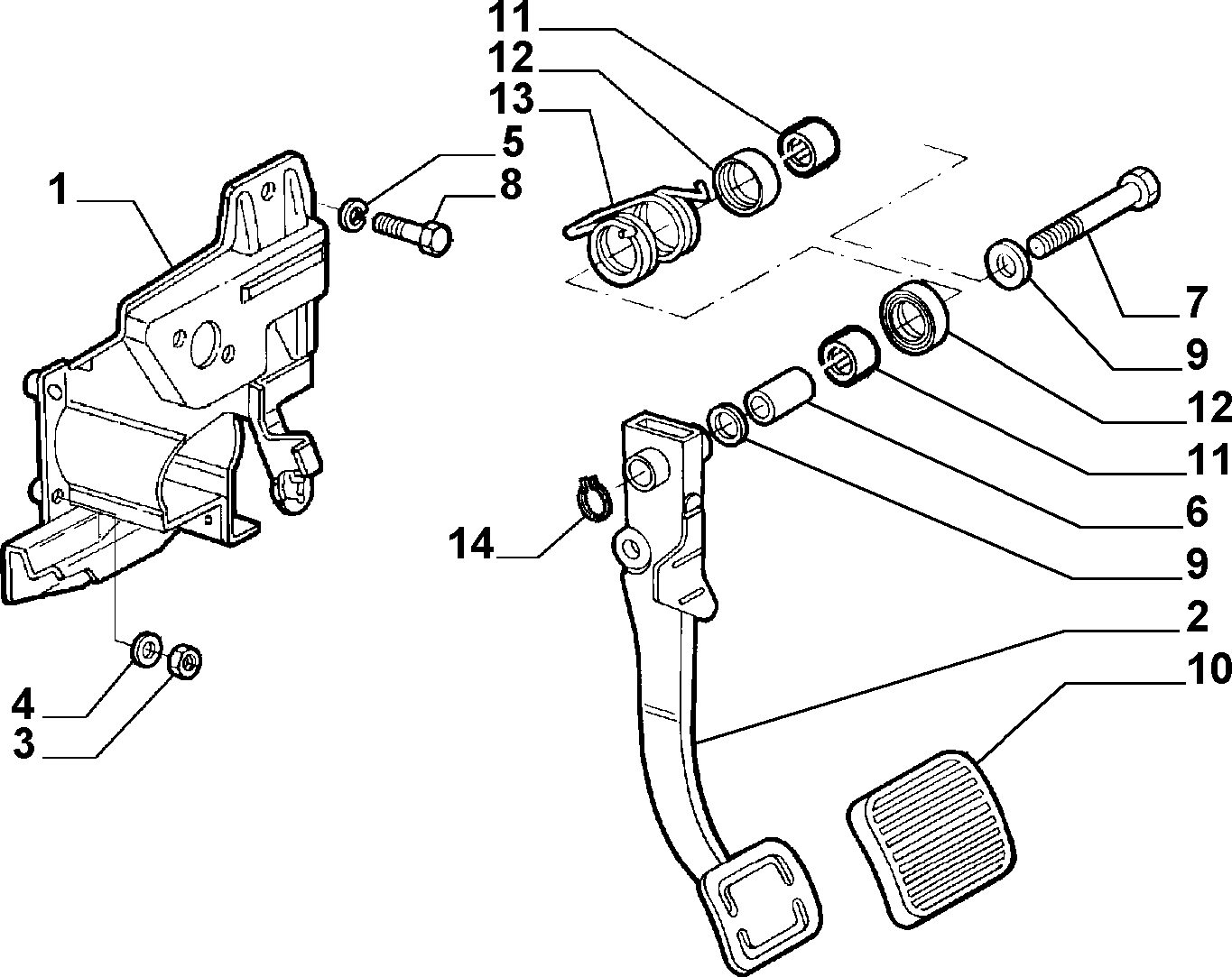 FORD 10519621 - Подшипник качения, опора стойки амортизатора unicars.by