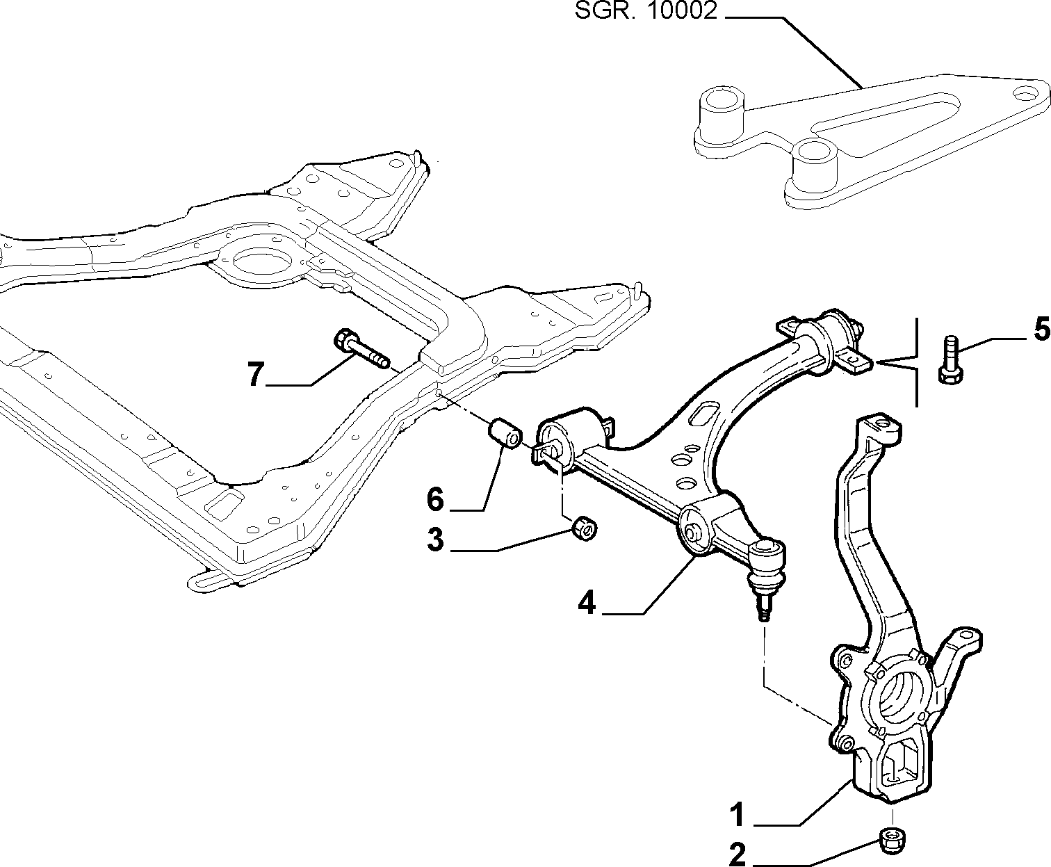 FIAT 60695896 - Рычаг подвески колеса unicars.by