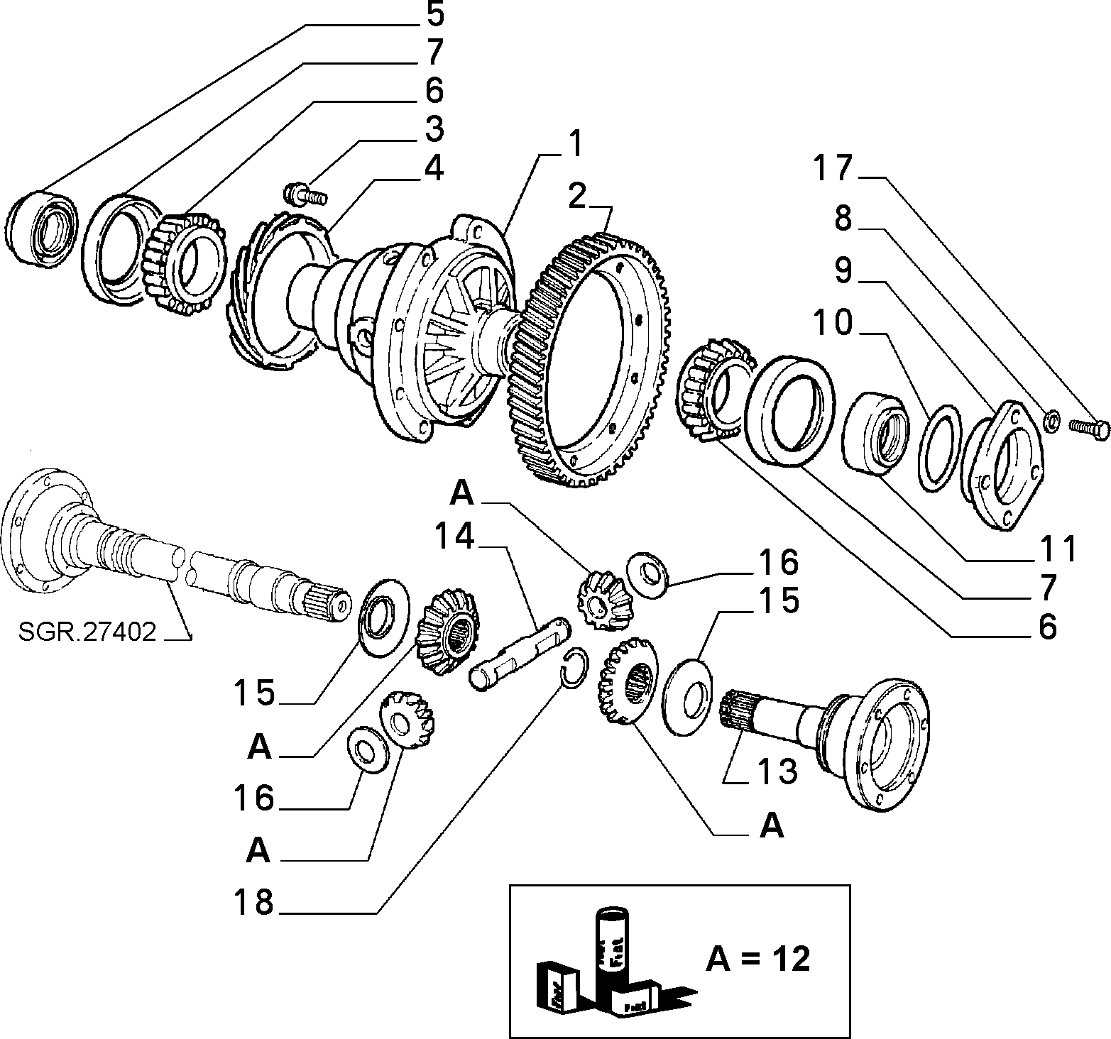 FIAT 16 043 780 - Болт unicars.by