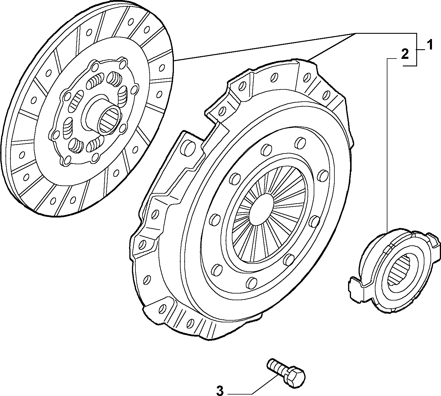 Alfa Romeo 71739501 - Комплект сцепления unicars.by