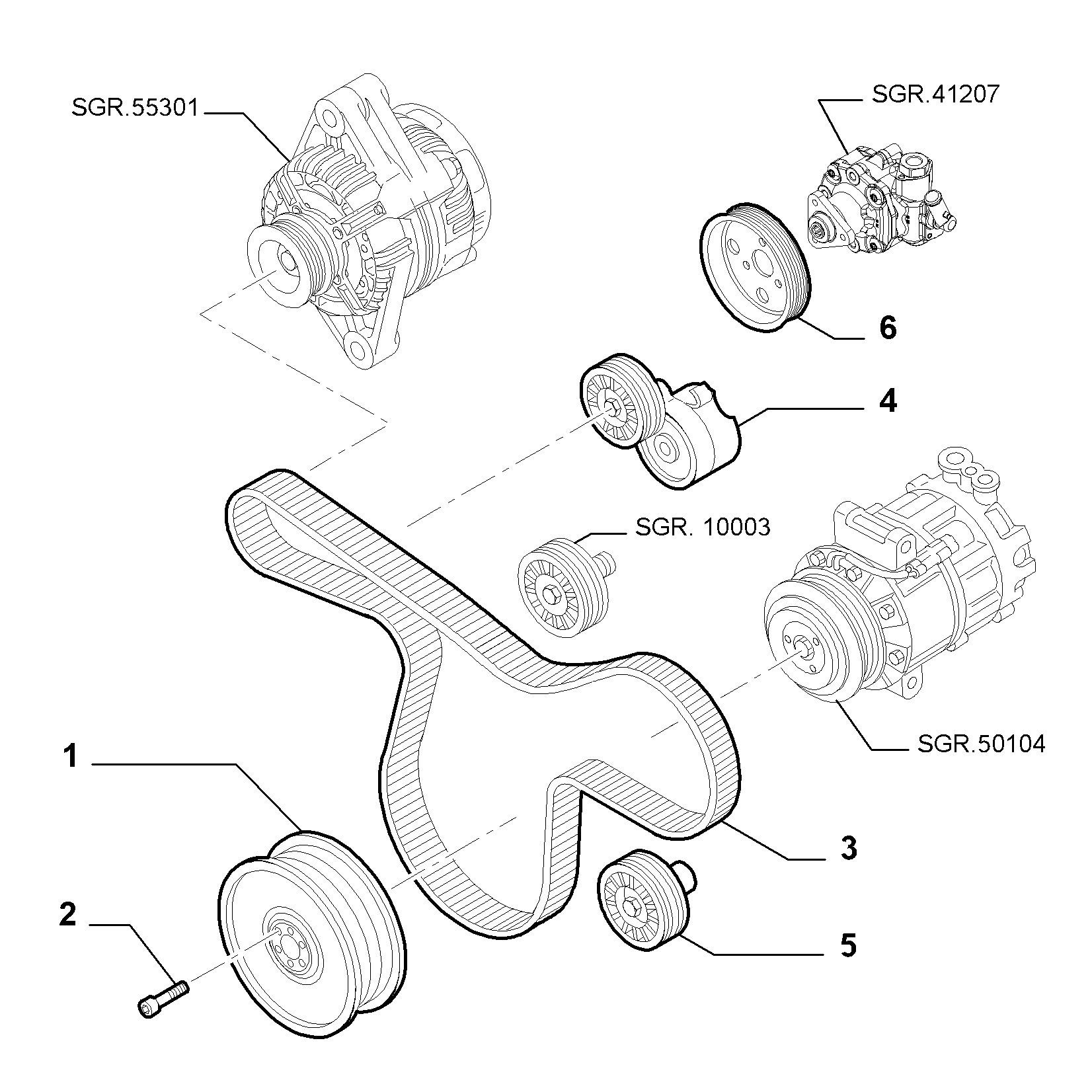 FIAT 55208280 - Шкив коленчатого вала unicars.by