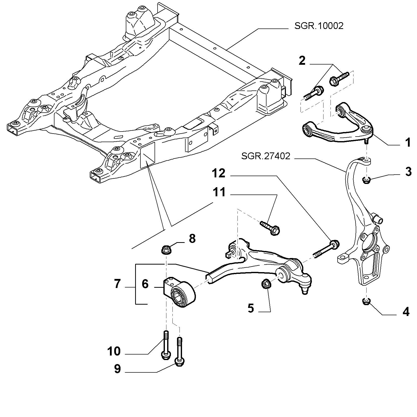 Alfarome/Fiat/Lanci 51817623 - Рычаг подвески колеса unicars.by