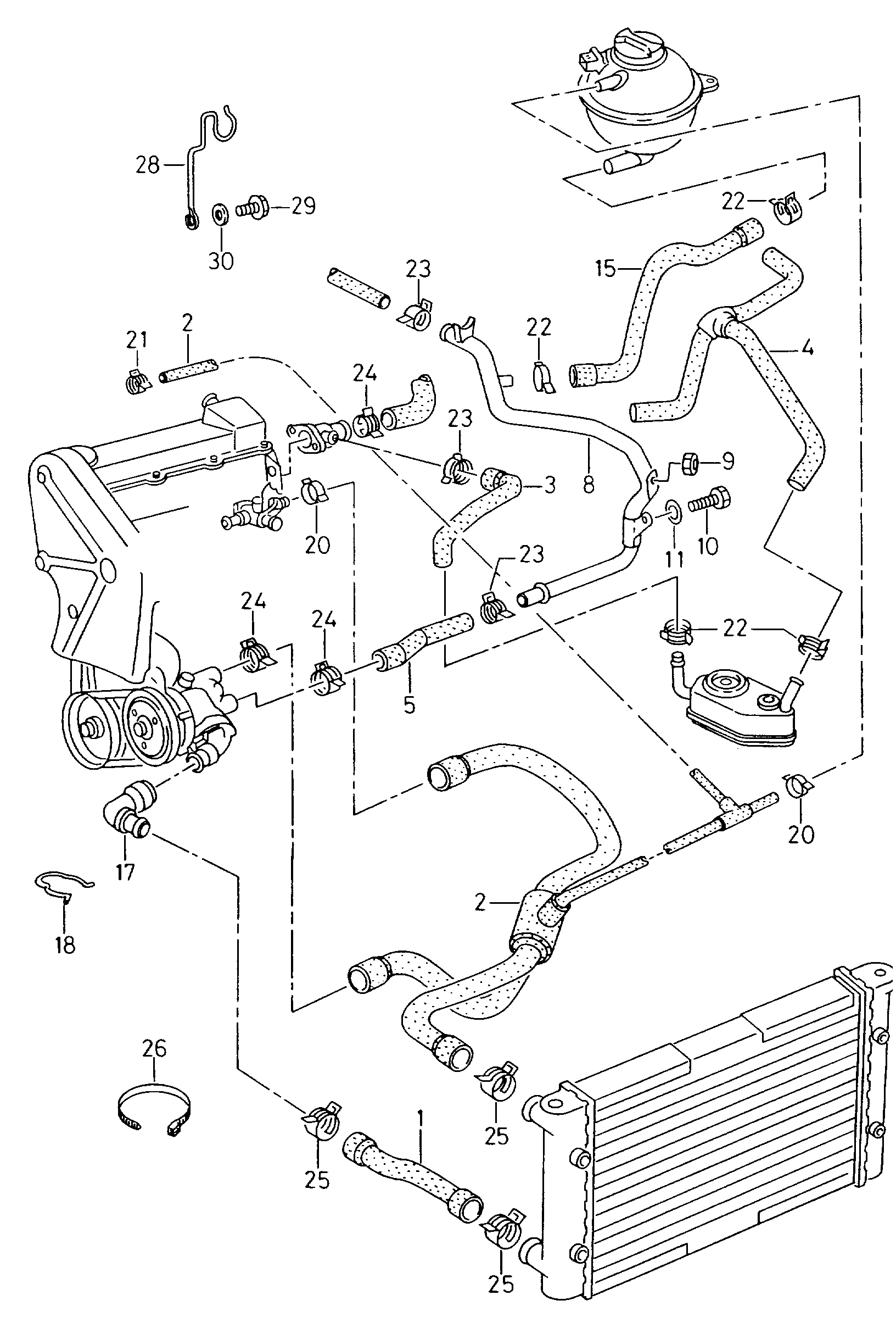 VAG 037121065K - Трубка охлаждающей жидкости unicars.by