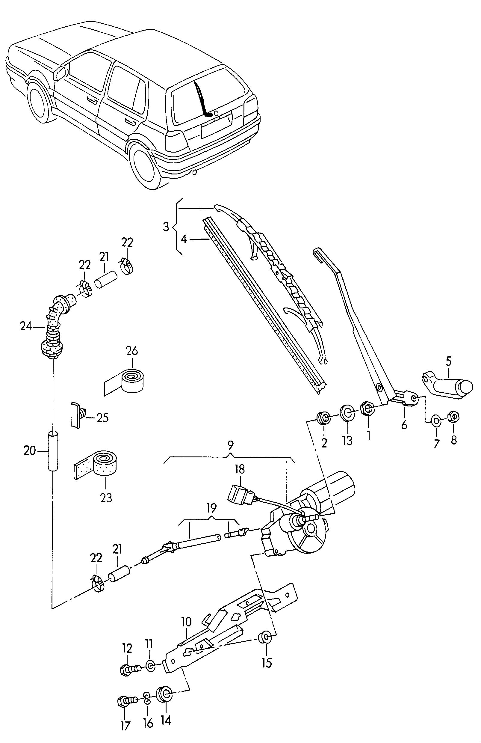 Seat 6K6 955 425A - Щетка стеклоочистителя unicars.by