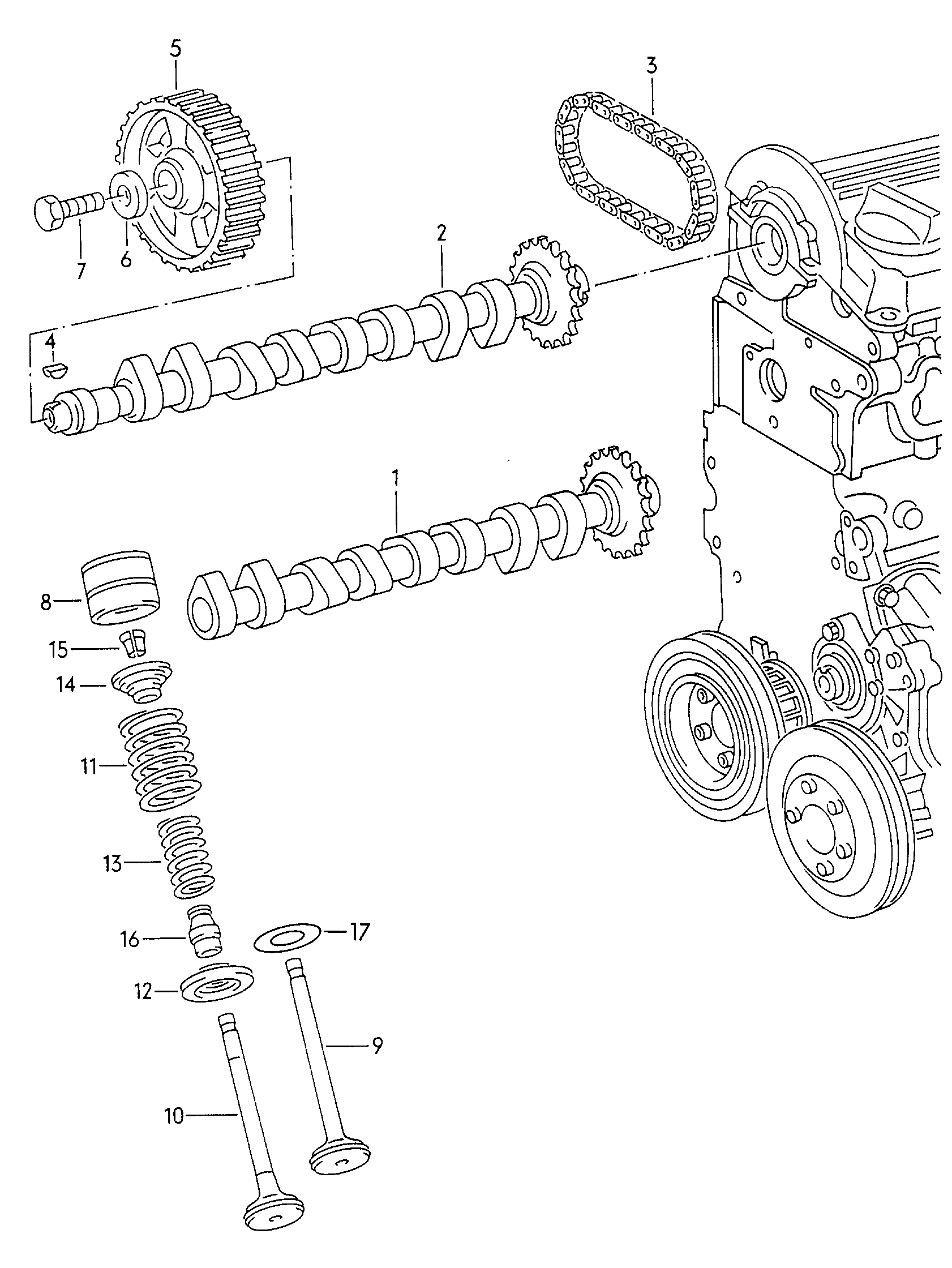 AUDI 050 109 309 J - Толкатель, гидрокомпенсатор unicars.by