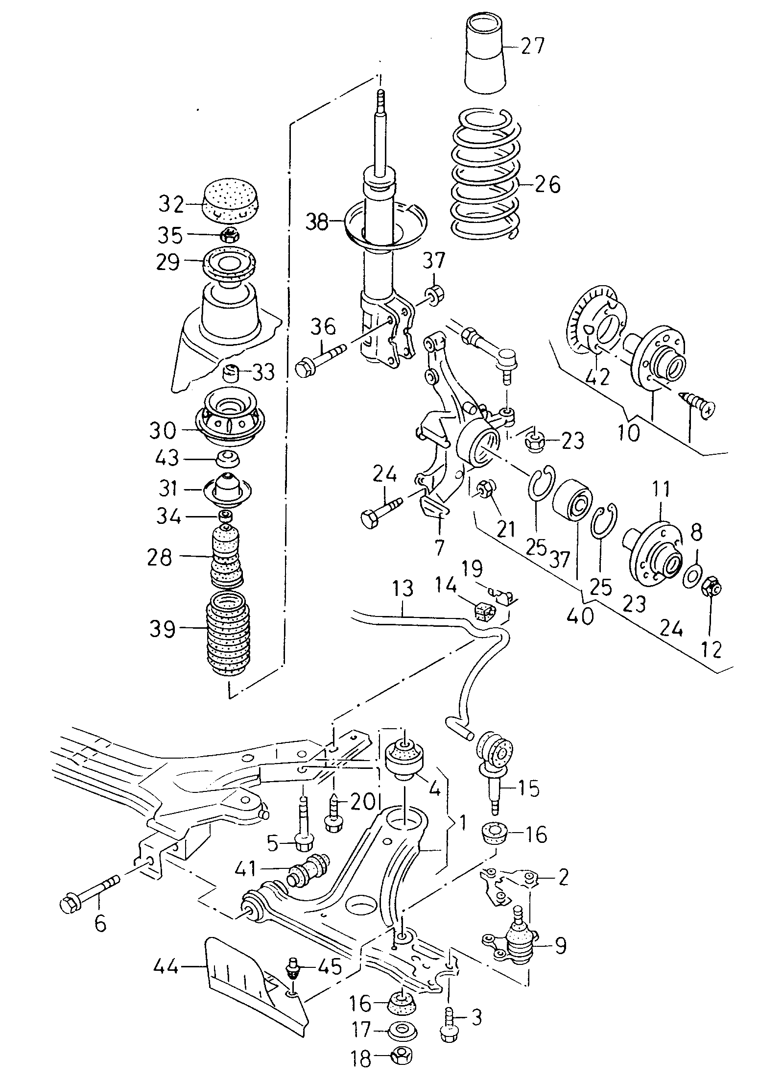 Skoda 357 412 303 F - Отбойник, демпфер амортизатора unicars.by