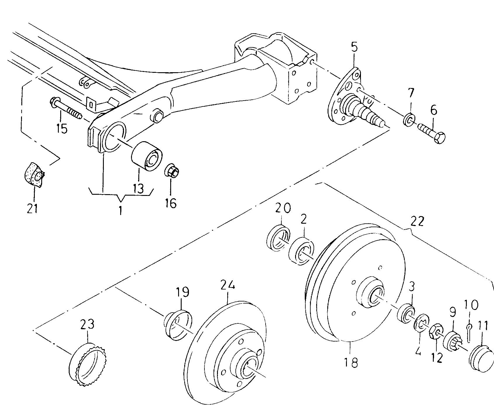 AUDI 6N0 501 541 D - Сайлентблок балки моста unicars.by