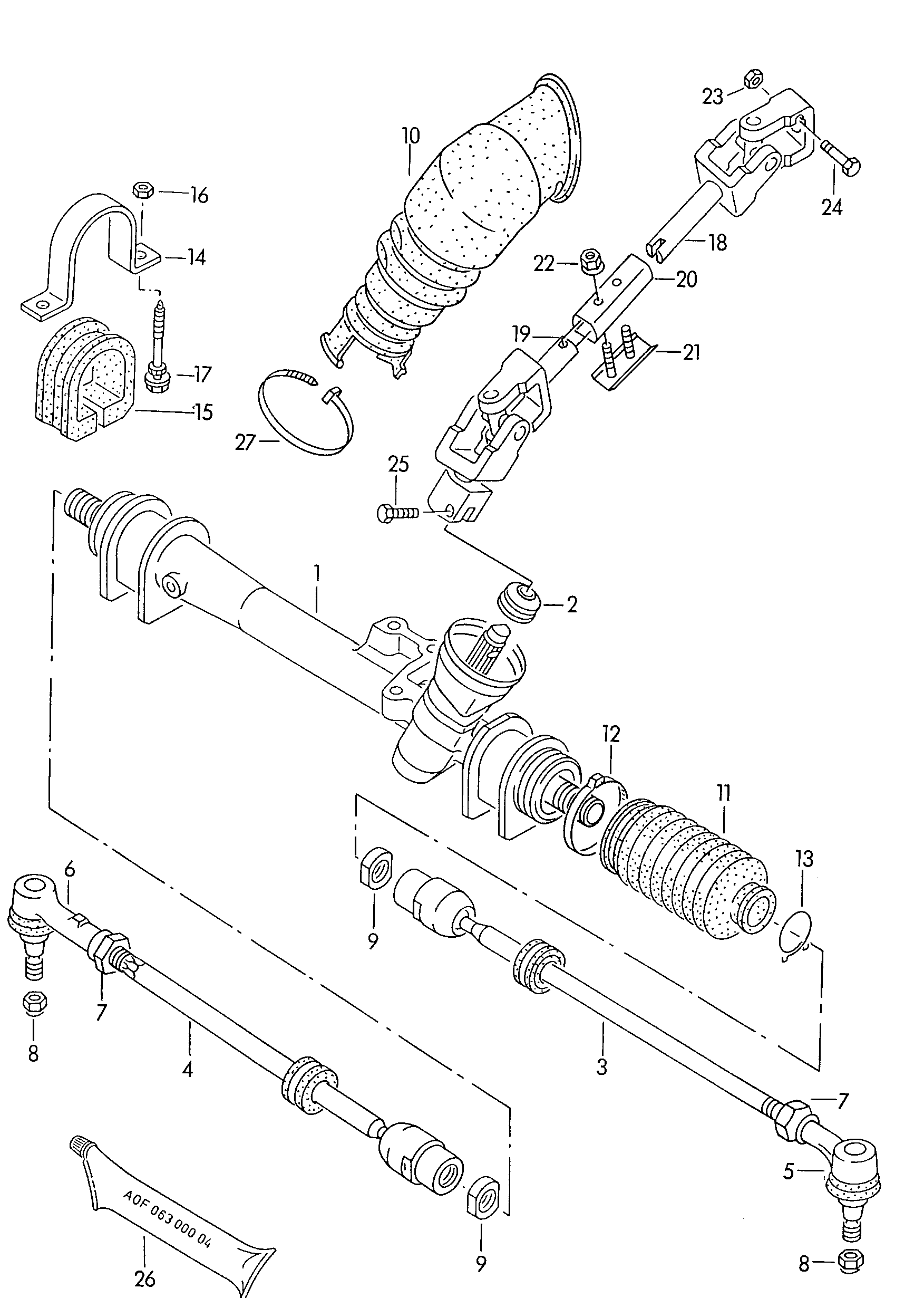 VW 191 419 803 - Рулевая тяга unicars.by