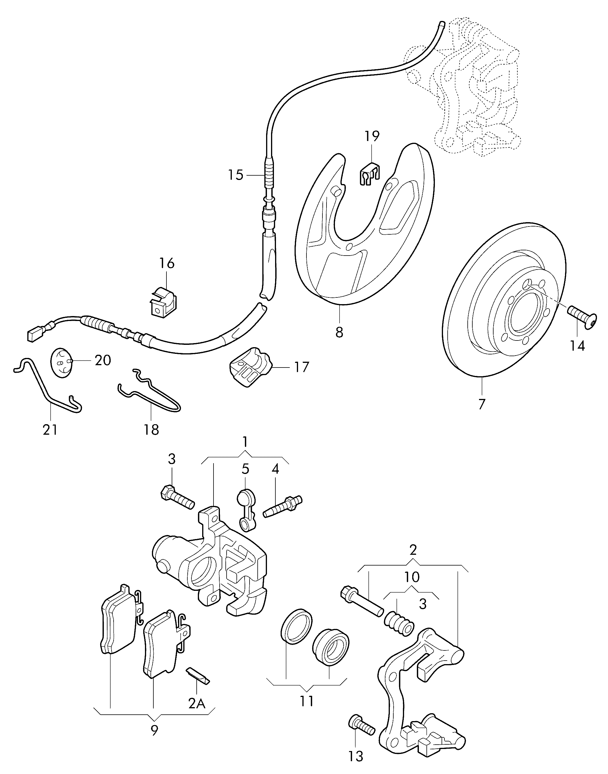 VW 6K0 615 423 D - Тормозной суппорт unicars.by