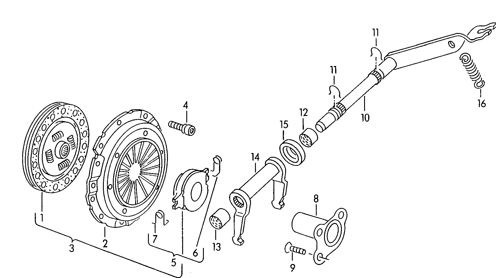 VAG 052 198 141EX - Комплект сцепления unicars.by