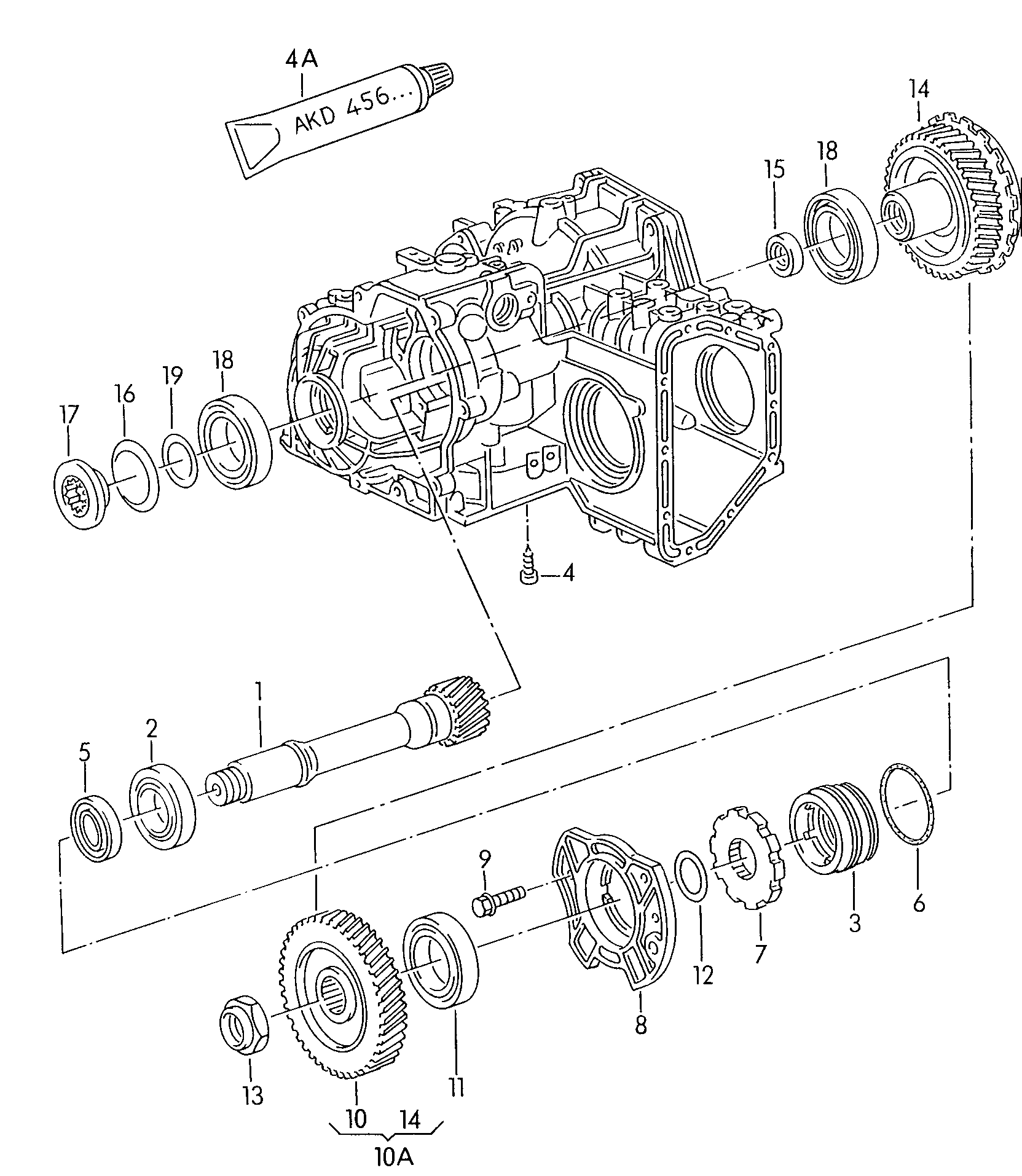 VW 003 519 185 - Ремонтный комплект, ступенчатая коробка передач unicars.by