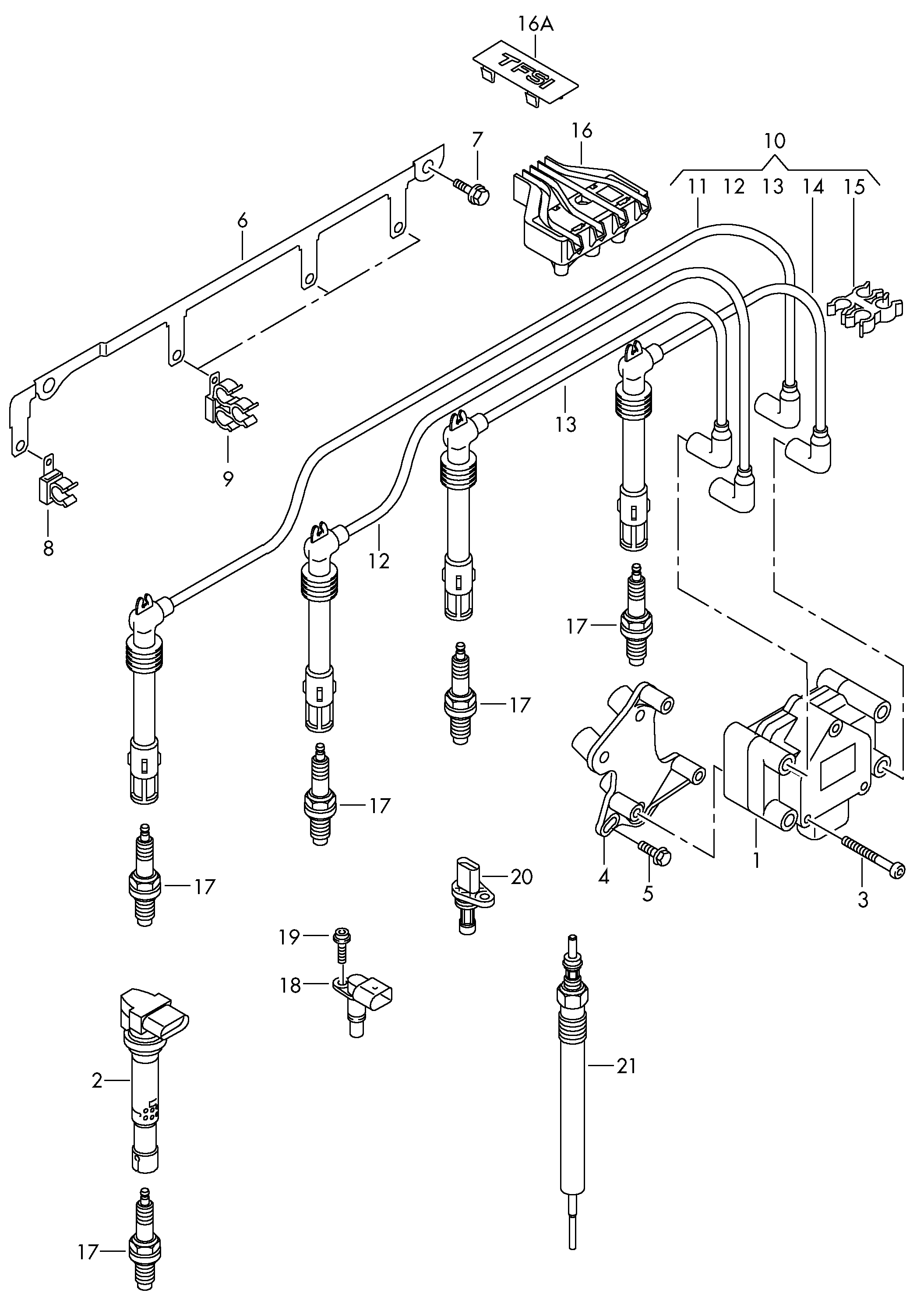 Seat 036 905 715 G - Катушка зажигания unicars.by