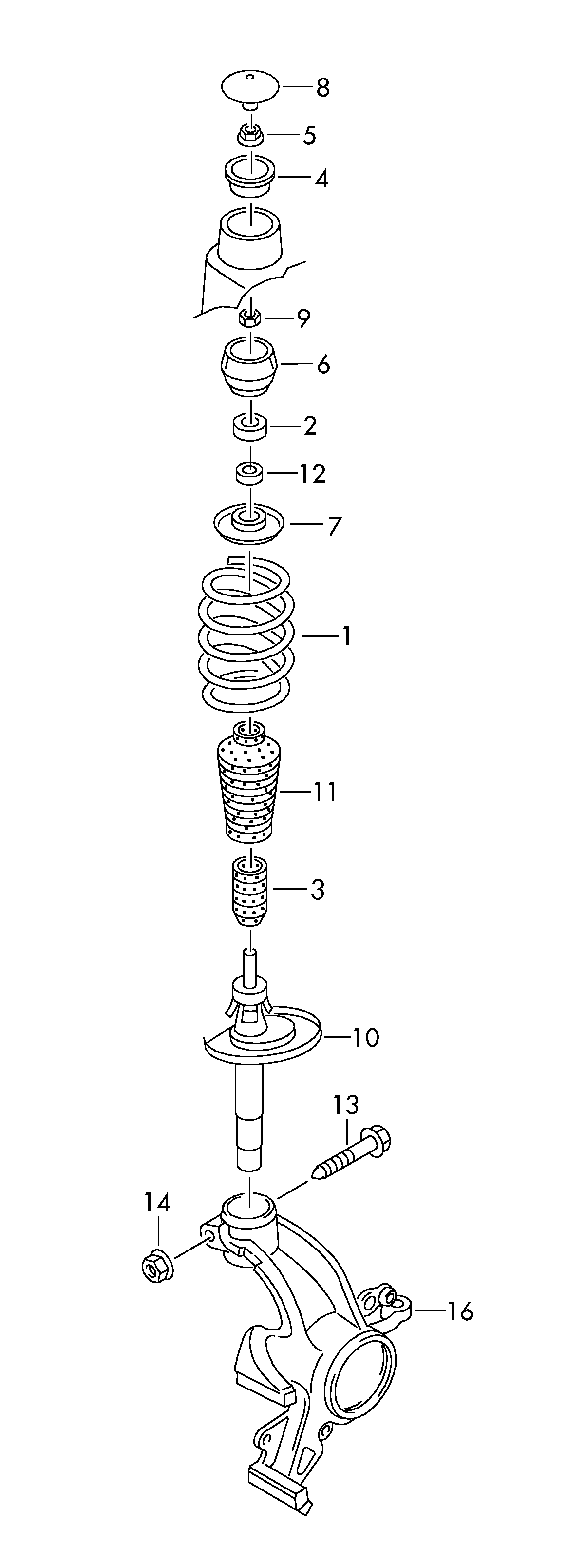 VAG 1J0412303 - Отбойник, демпфер амортизатора unicars.by