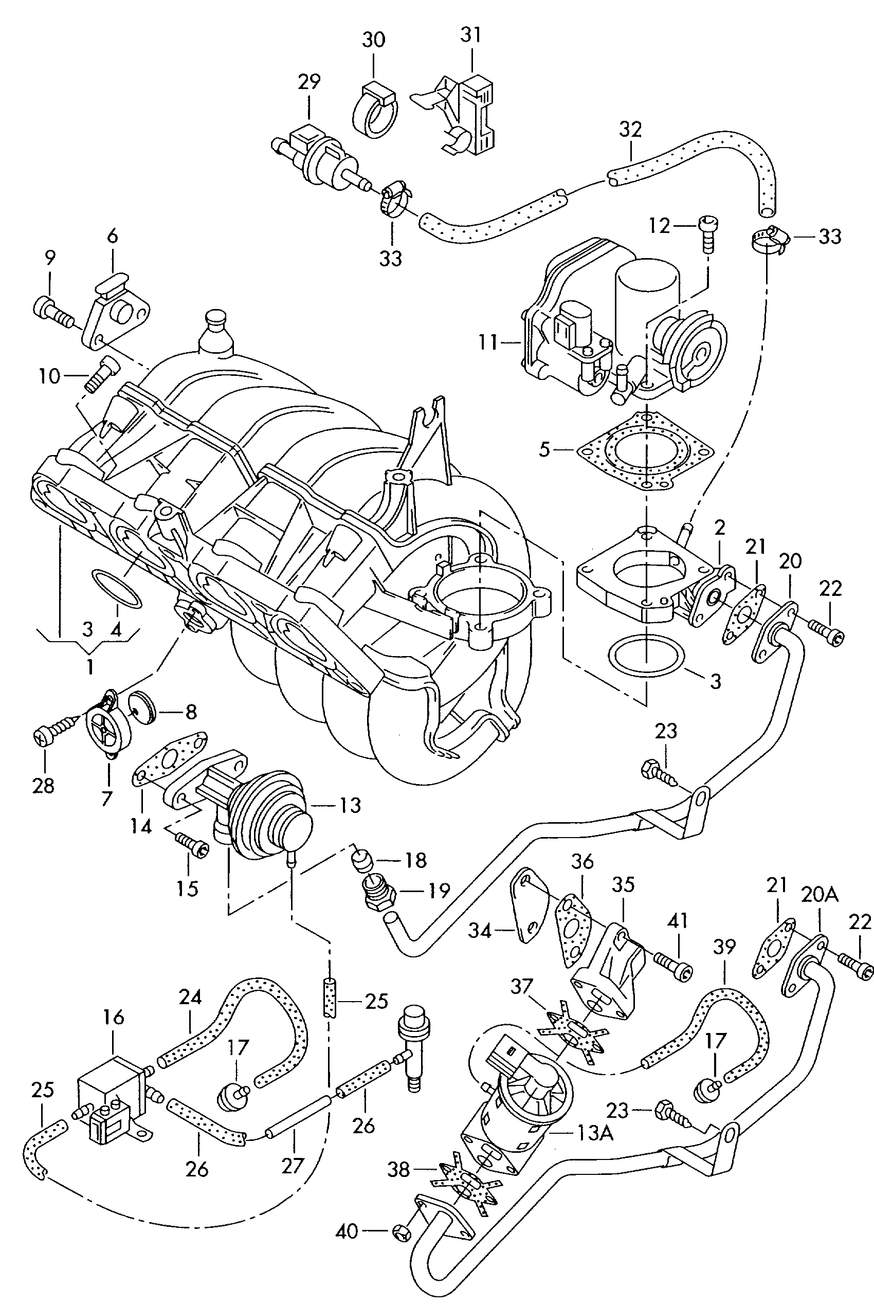 VW 030 131 503 F - Клапан возврата ОГ unicars.by