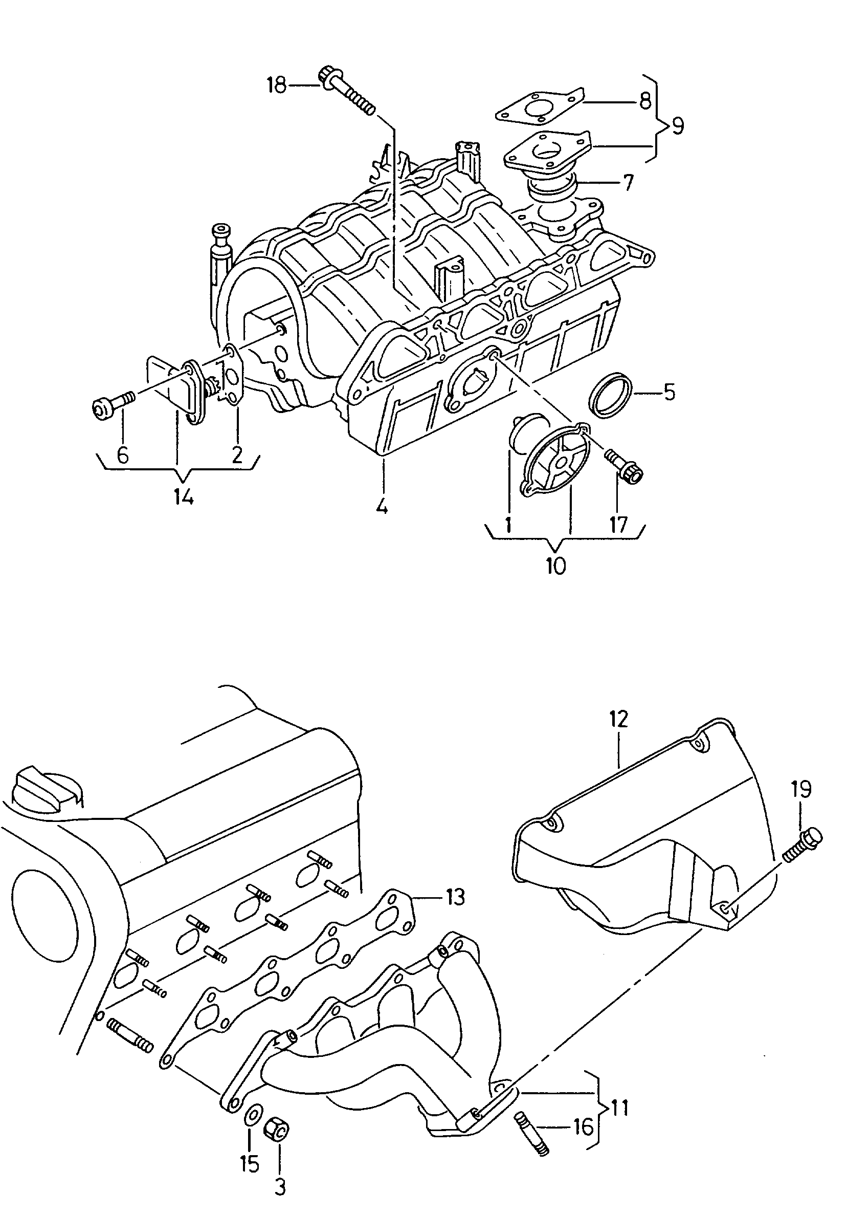 VW 036 998 041 1 - Датчик, давление во впускной трубе unicars.by