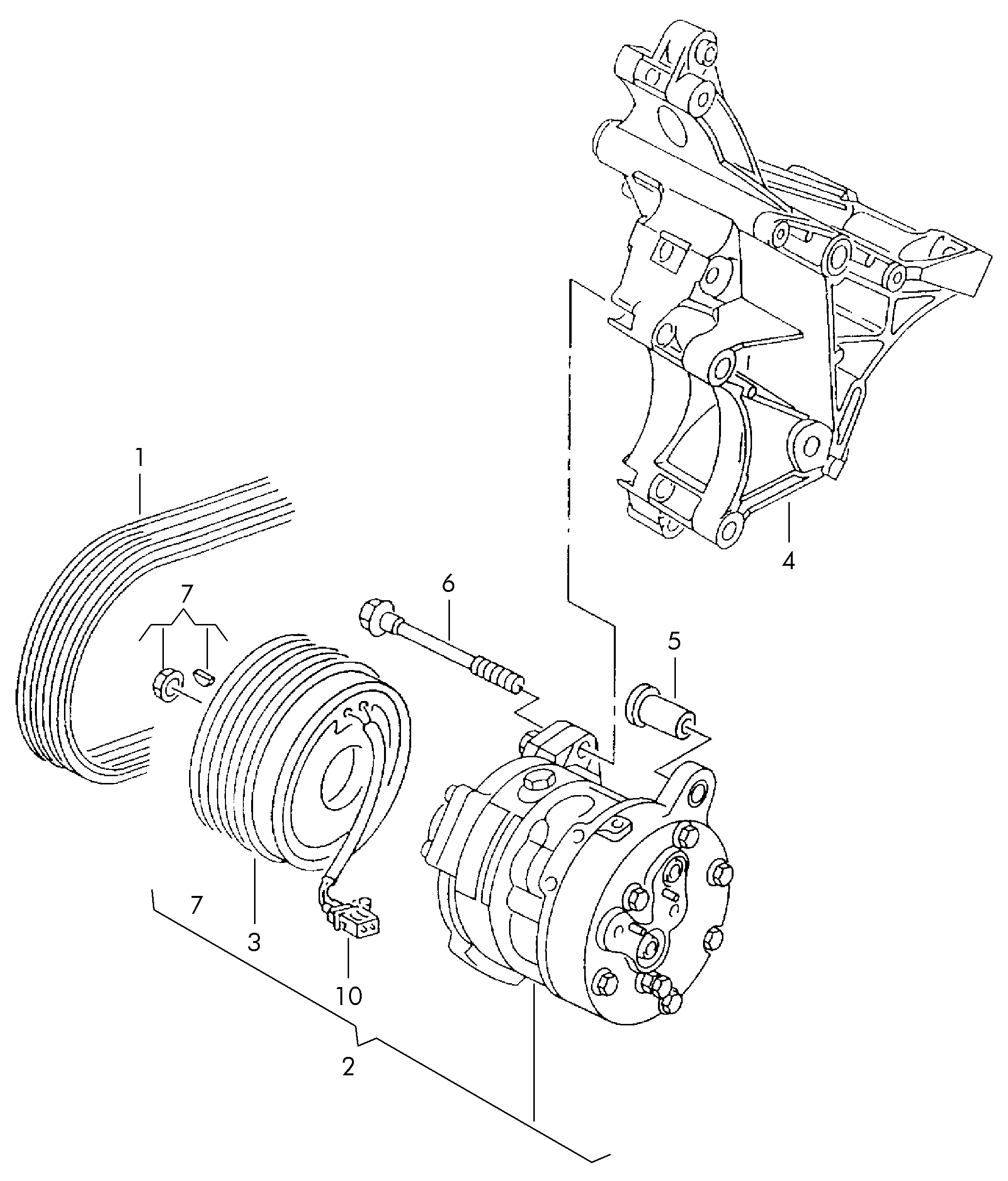 AUDI 1J0820811A - Компрессор кондиционера unicars.by