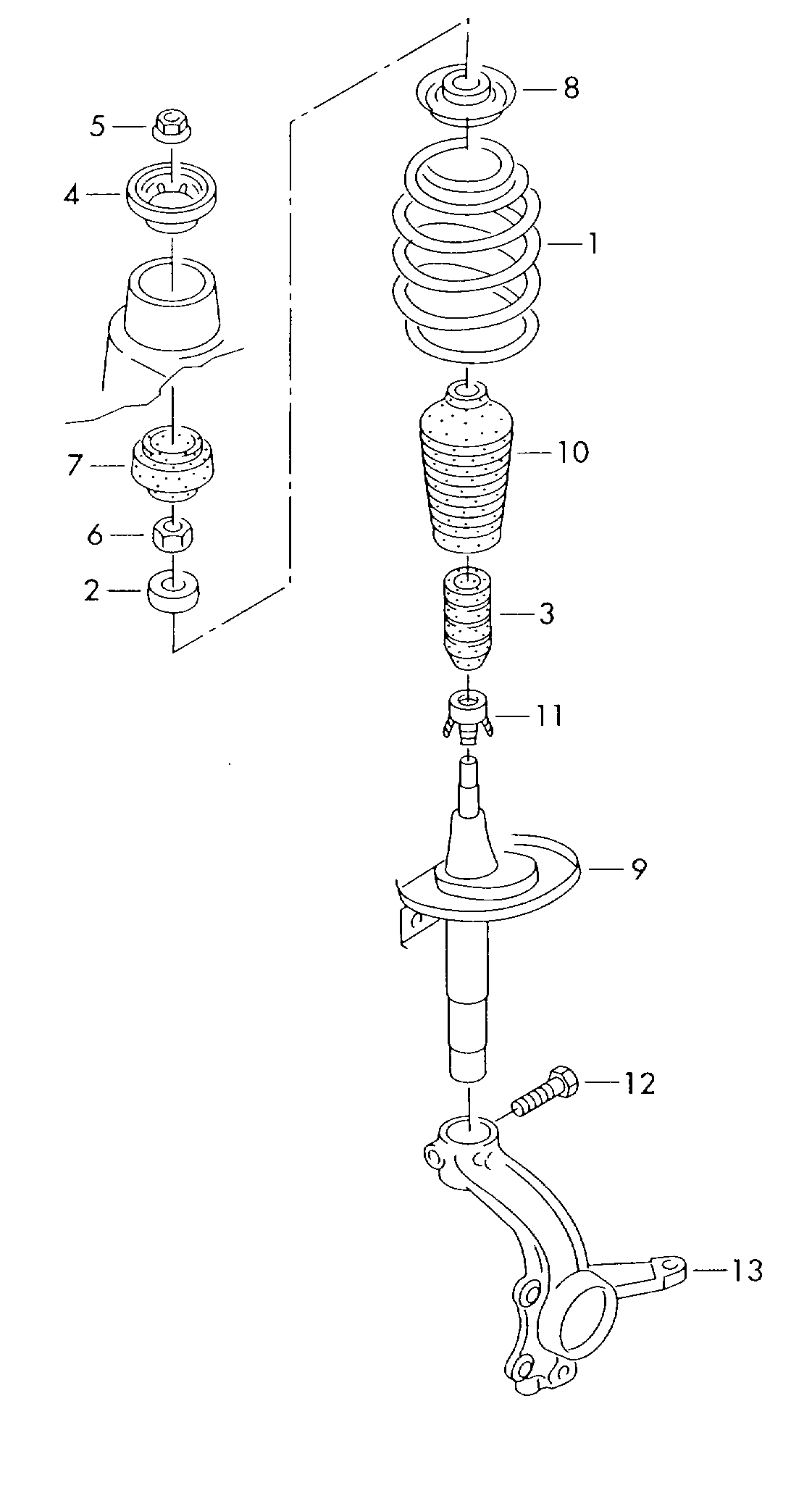 VAG 7M0413175A - Пыльник амортизатора, защитный колпак unicars.by