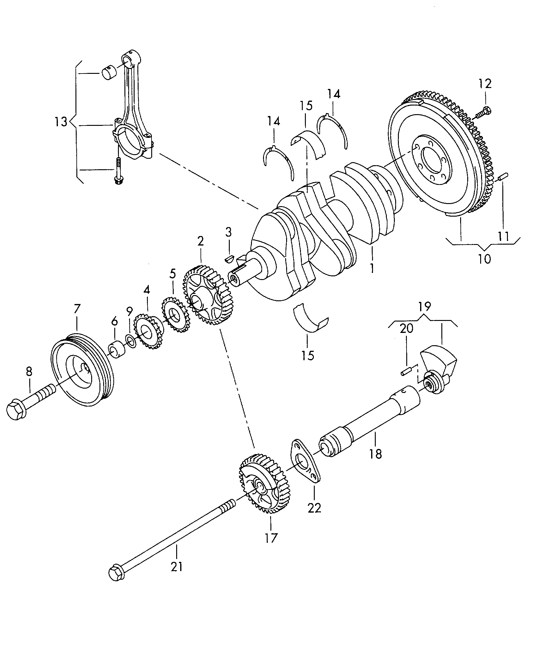 AUDI N 909 873 01 - Болт шкива unicars.by