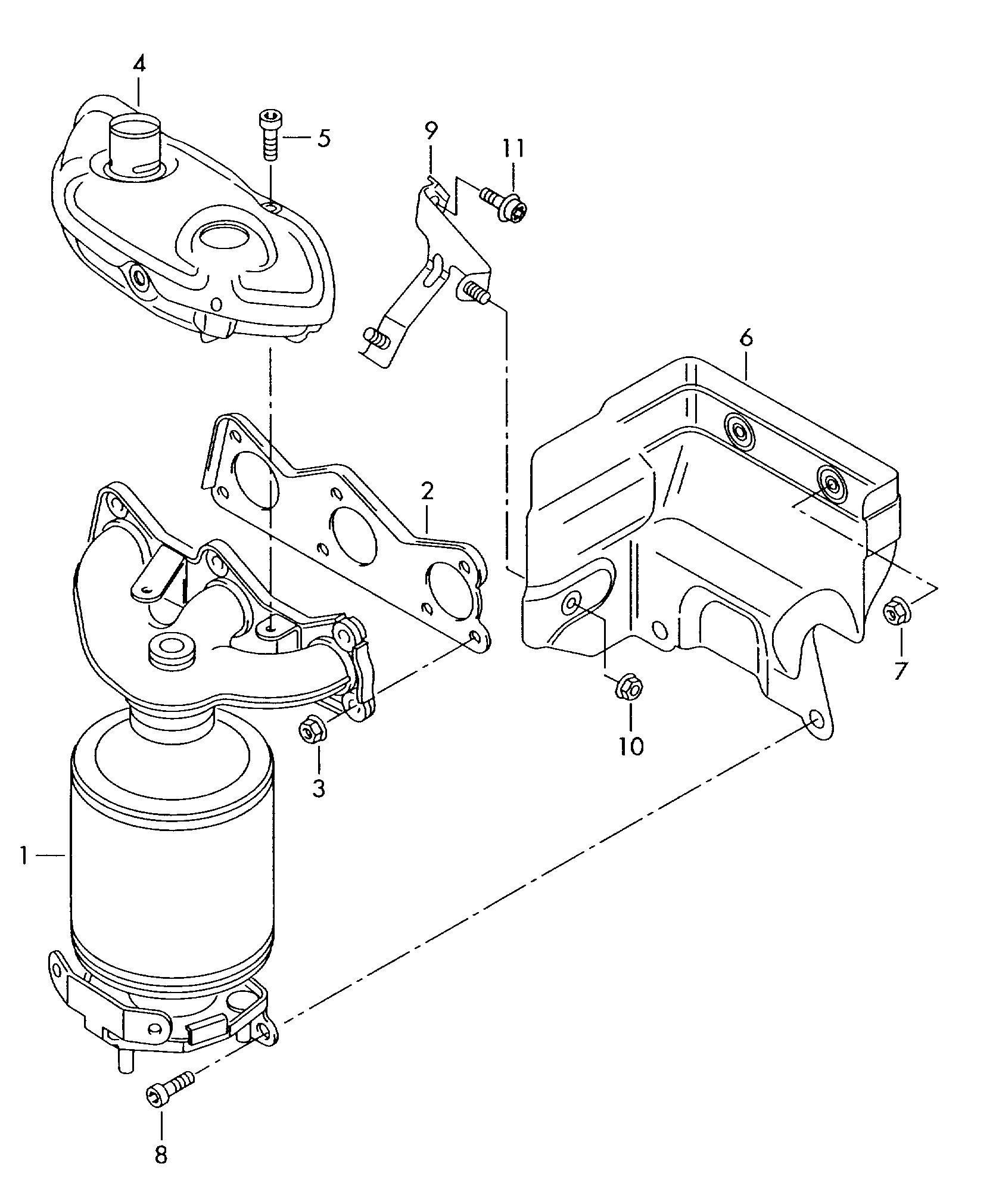 VW 03E253020NX - Катализатор unicars.by