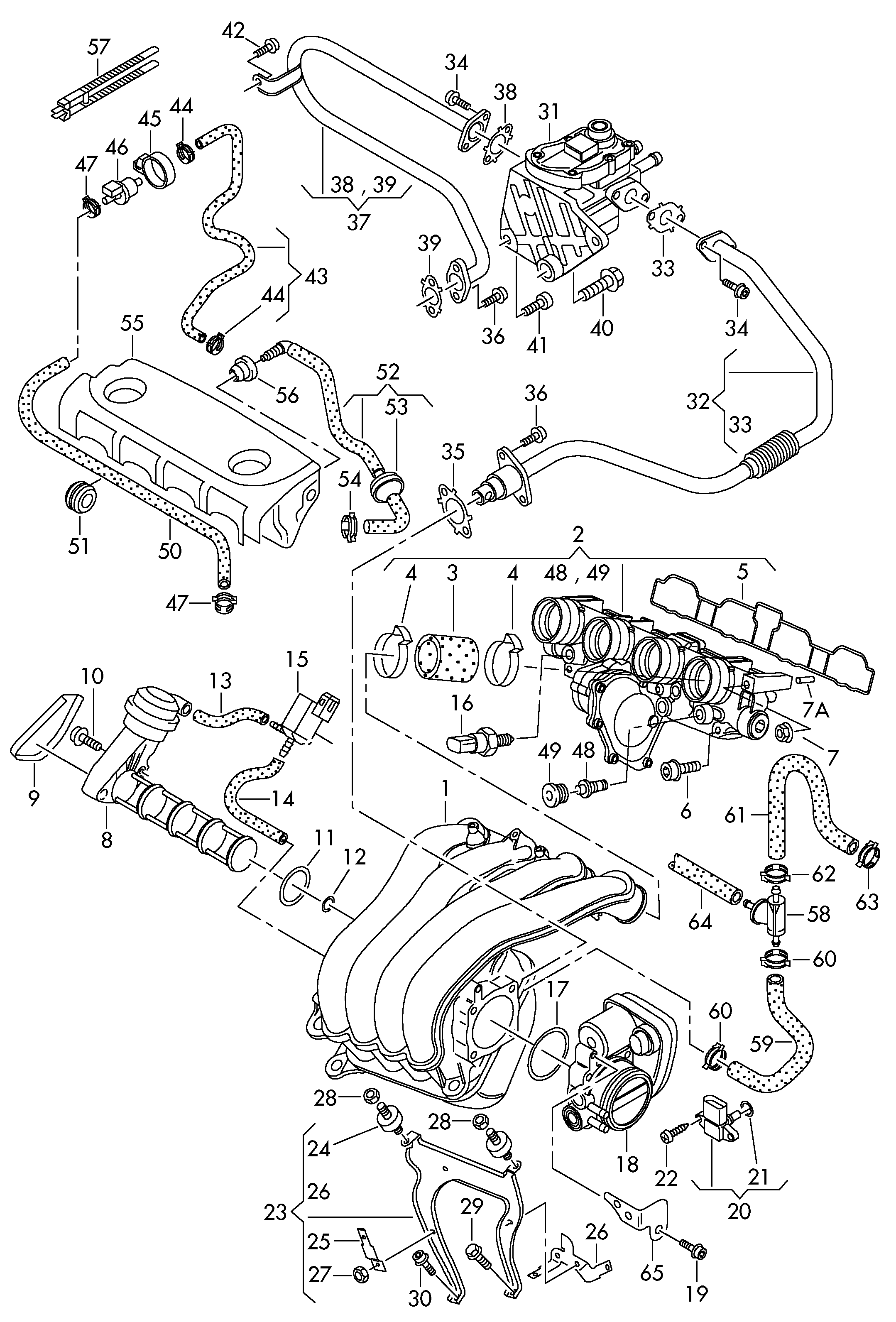 VAG 06F 133 557 - Прокладка, впускной коллектор unicars.by