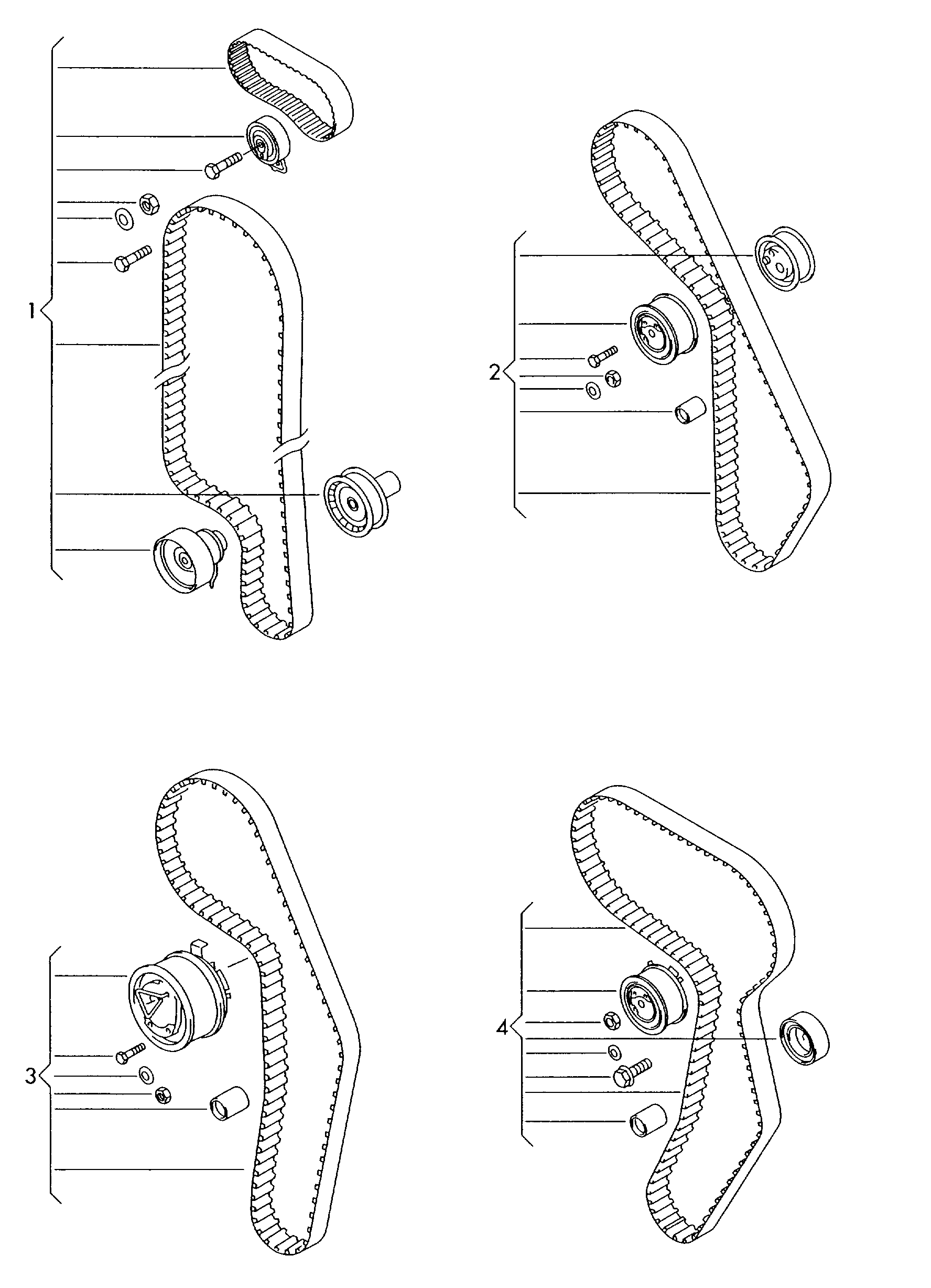 Seat 06A198119D - Комплект зубчатого ремня ГРМ unicars.by