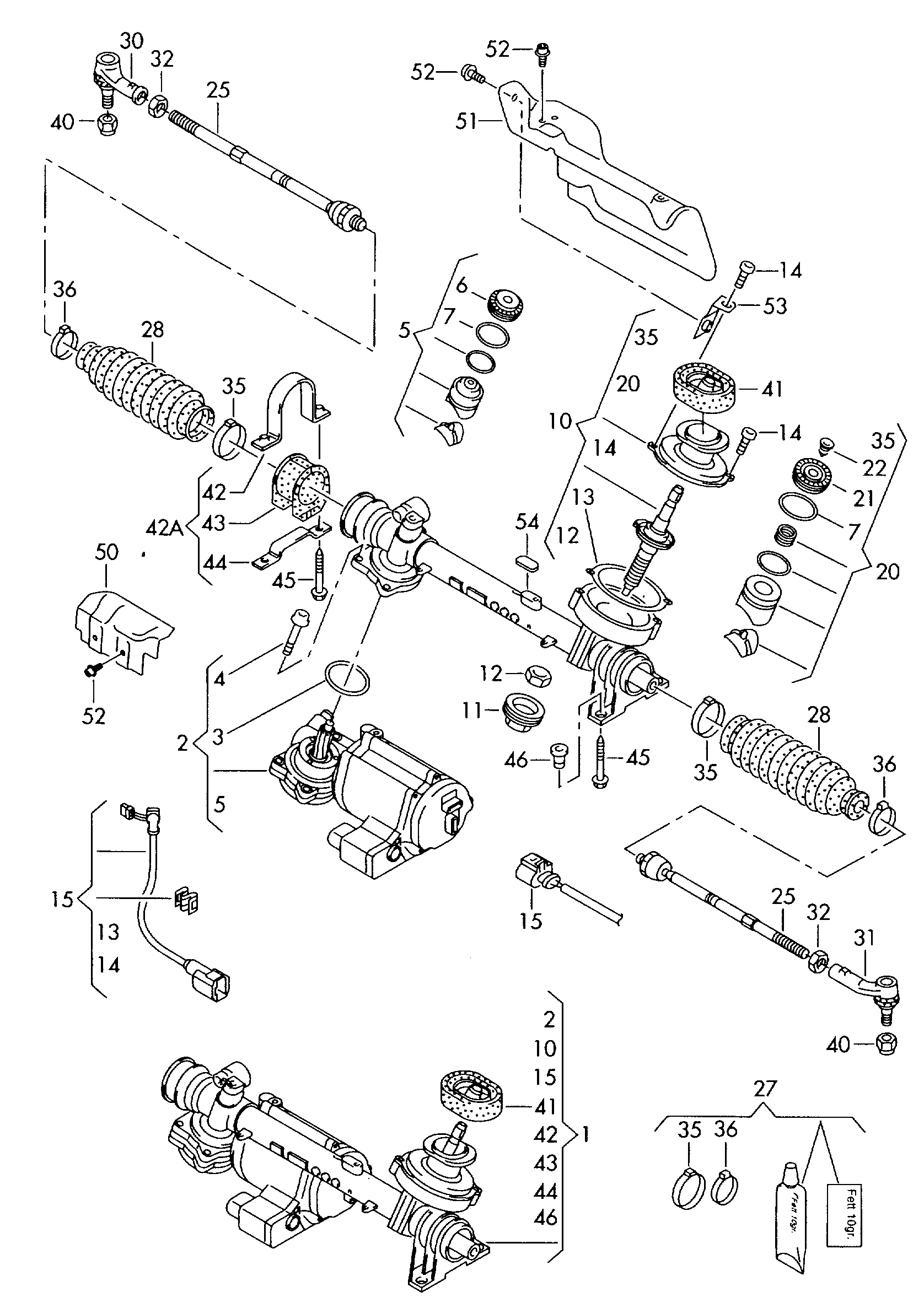 VW 1K0 423 812 E - Наконечник рулевой тяги, шарнир unicars.by