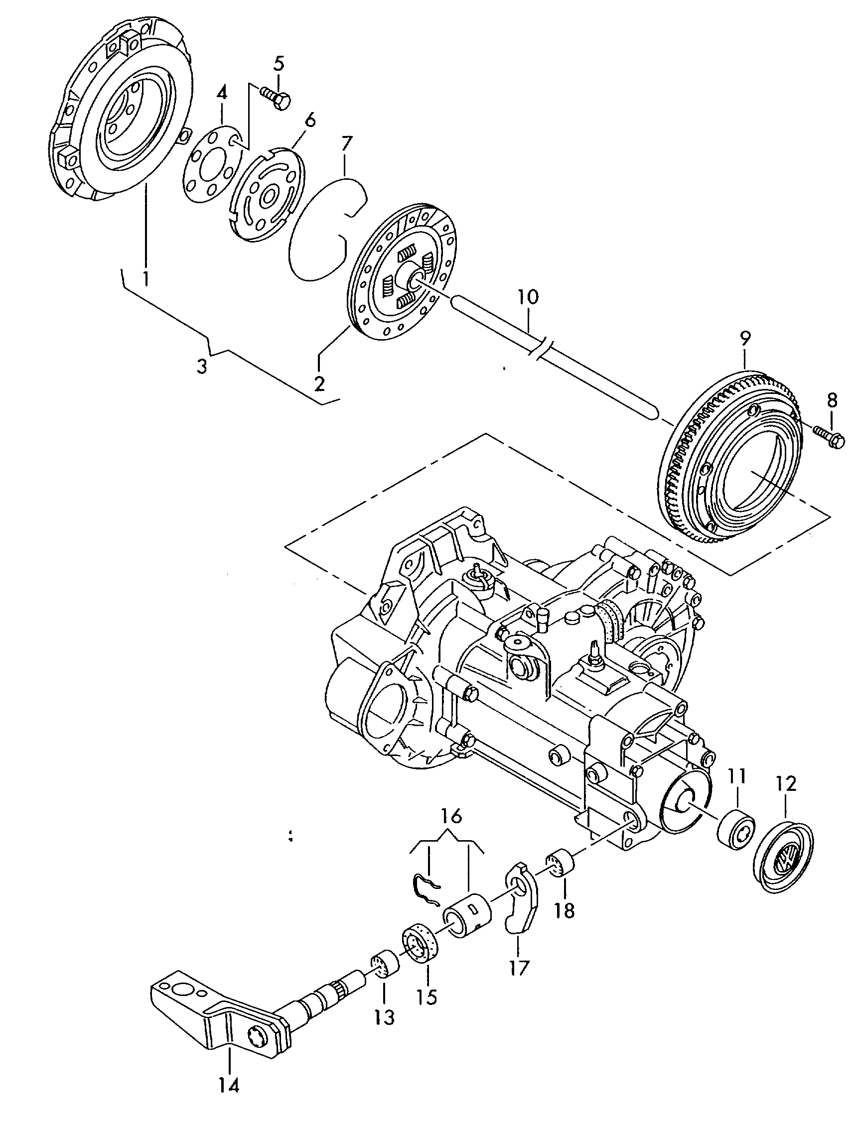 VAG 036 141 025 K - Нажимной диск сцепления unicars.by