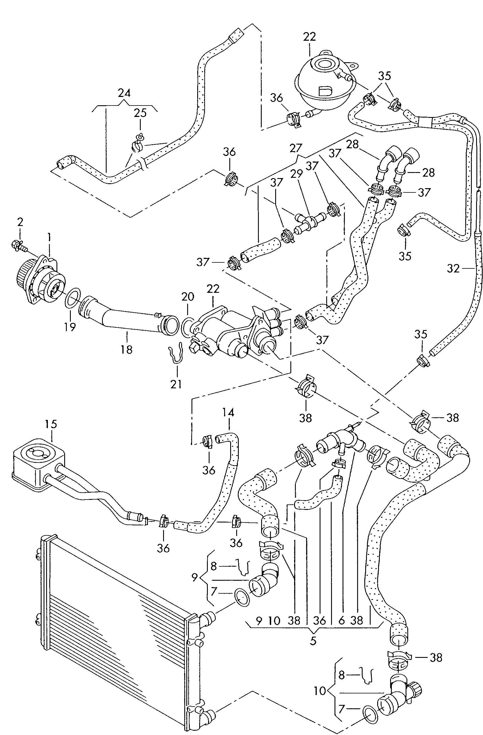 AUDI 036 121 008 GX - Водяной насос unicars.by