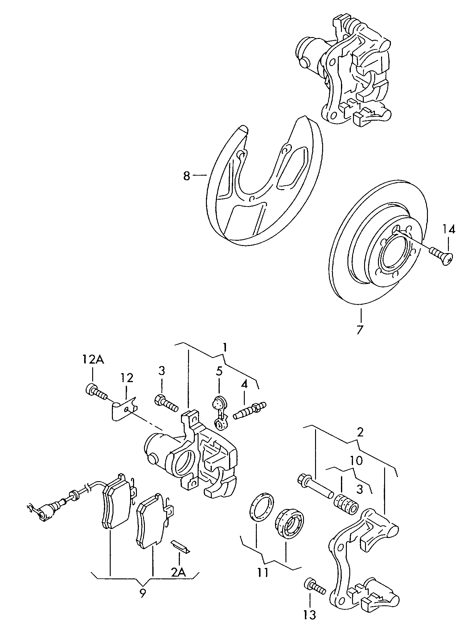 FORD 6X0698451A - Тормозные колодки, дисковые, комплект unicars.by